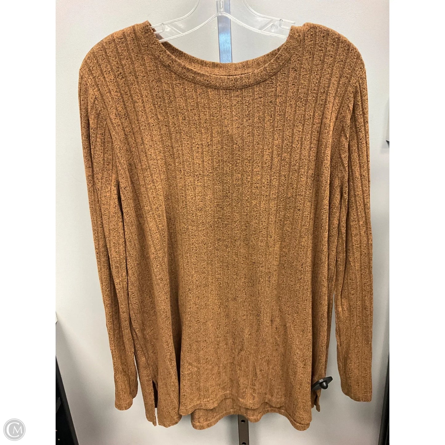 Top Long Sleeve By Lou And Grey In Brown, Size: Xl