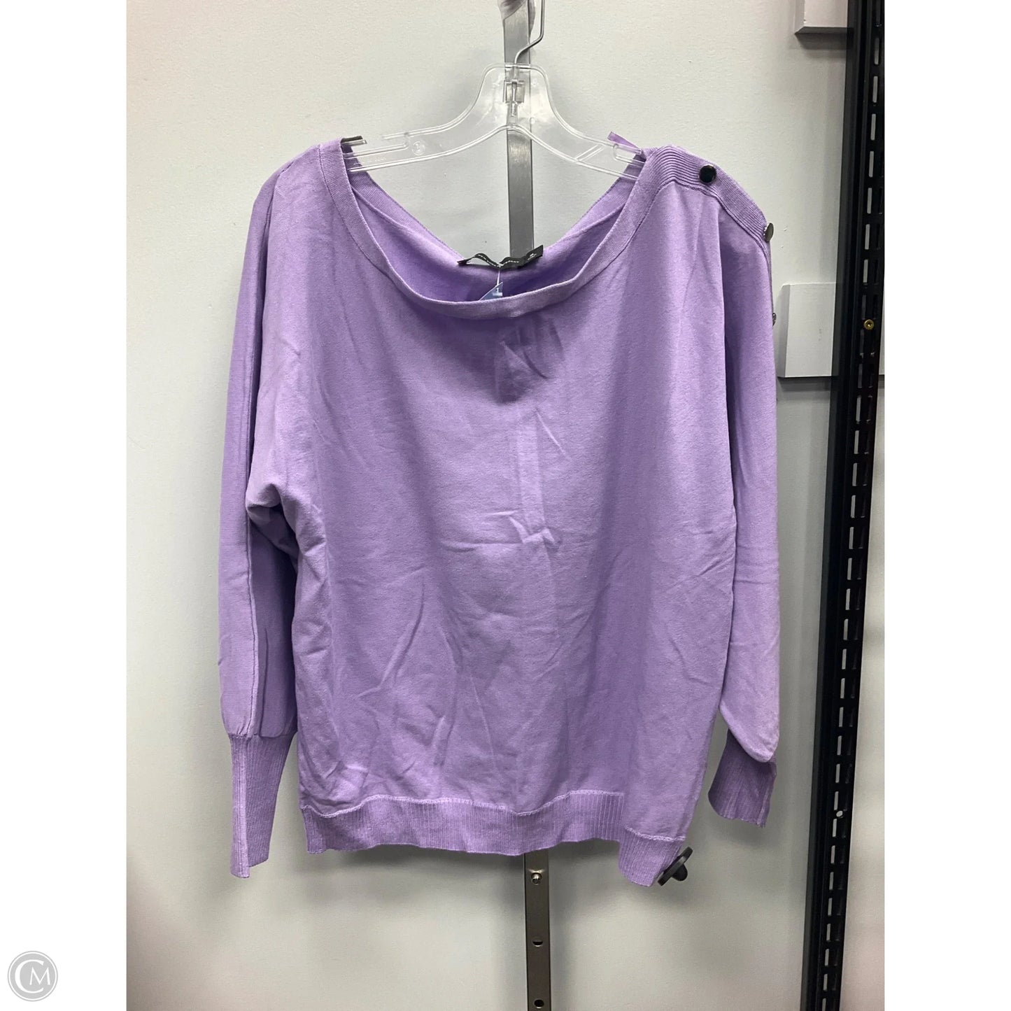 Top Long Sleeve By New York And Co In Purple, Size: Xl
