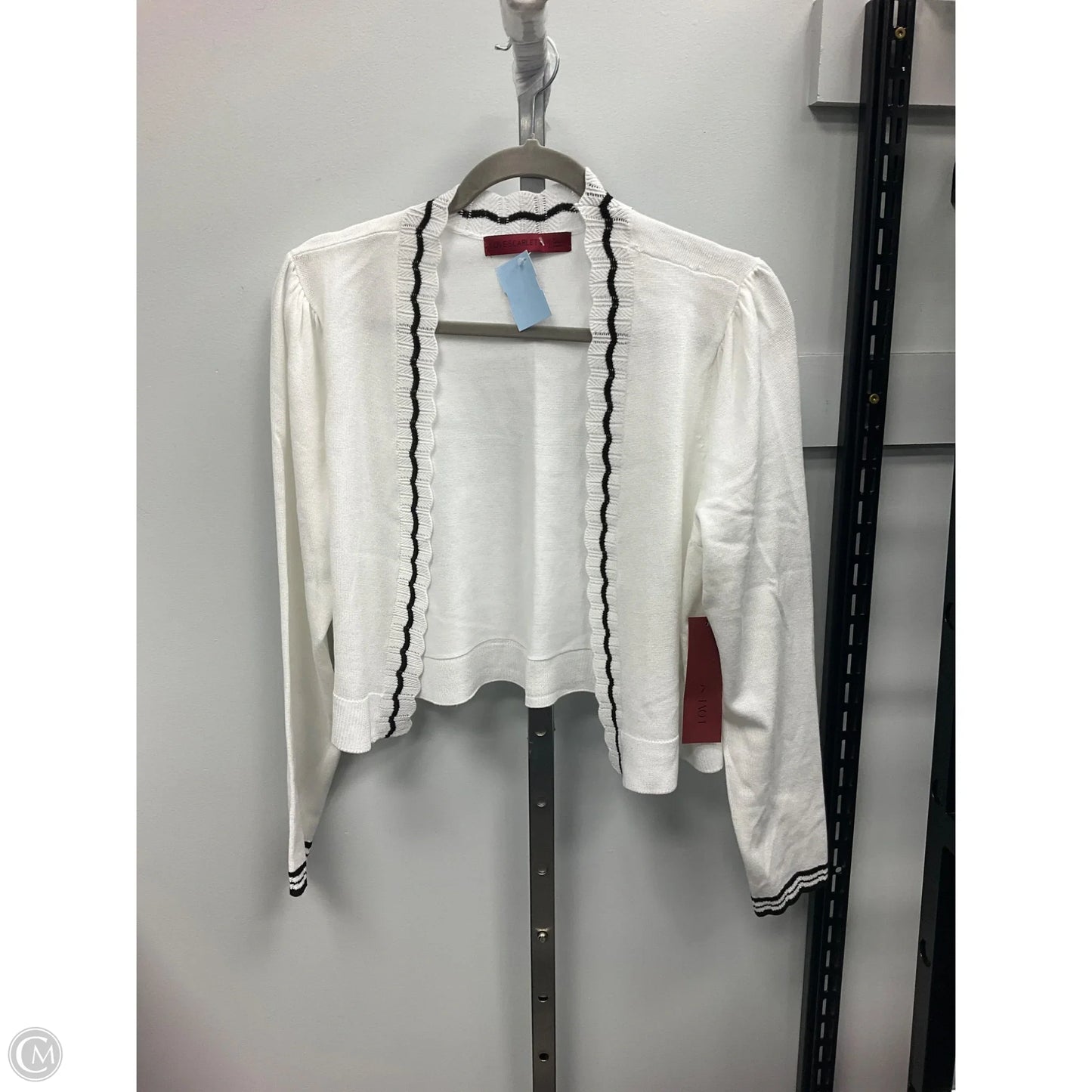 Sweater Cardigan By Love Scarlett In White, Size: L