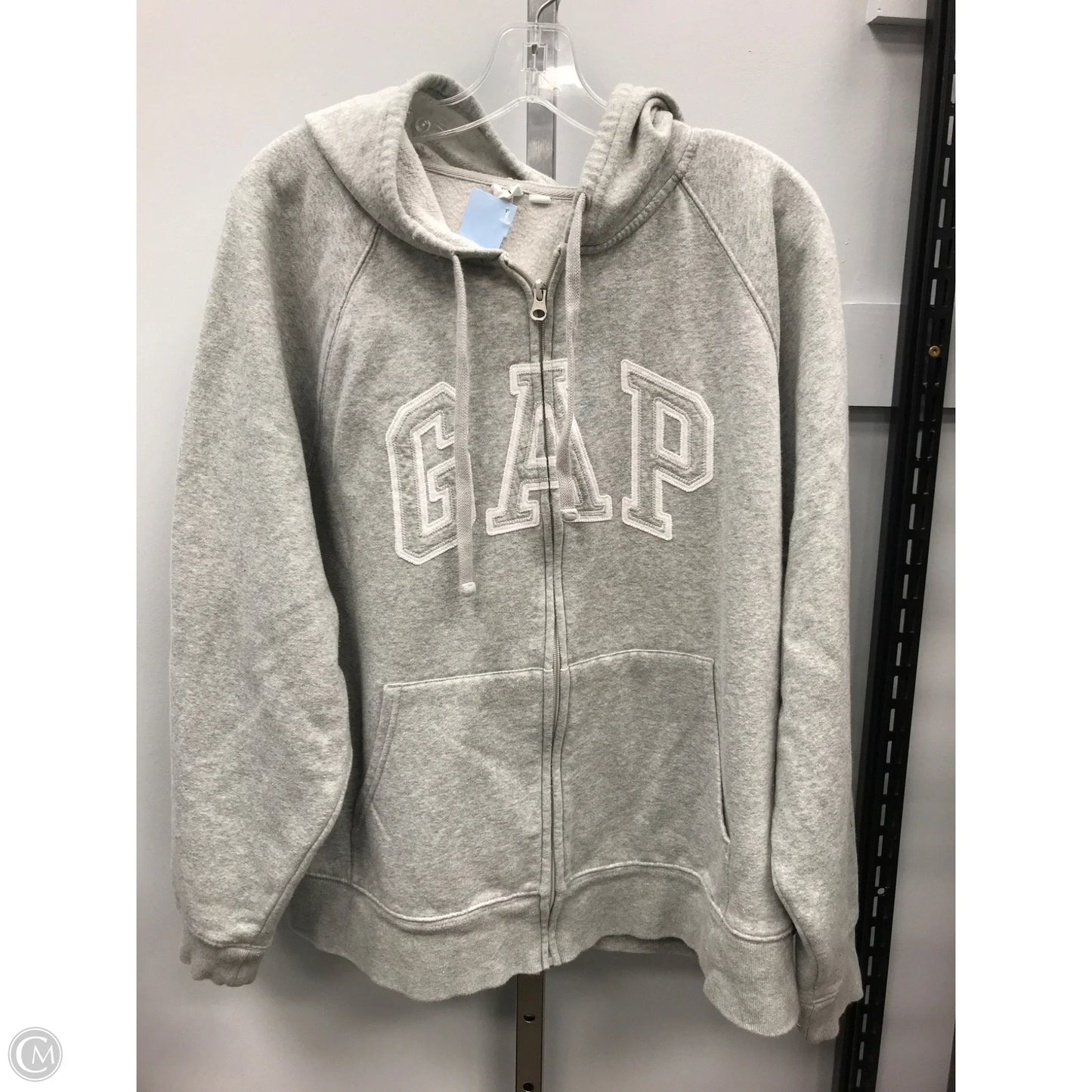 Sweatshirt Hoodie By Gap In Grey, Size: Xxl