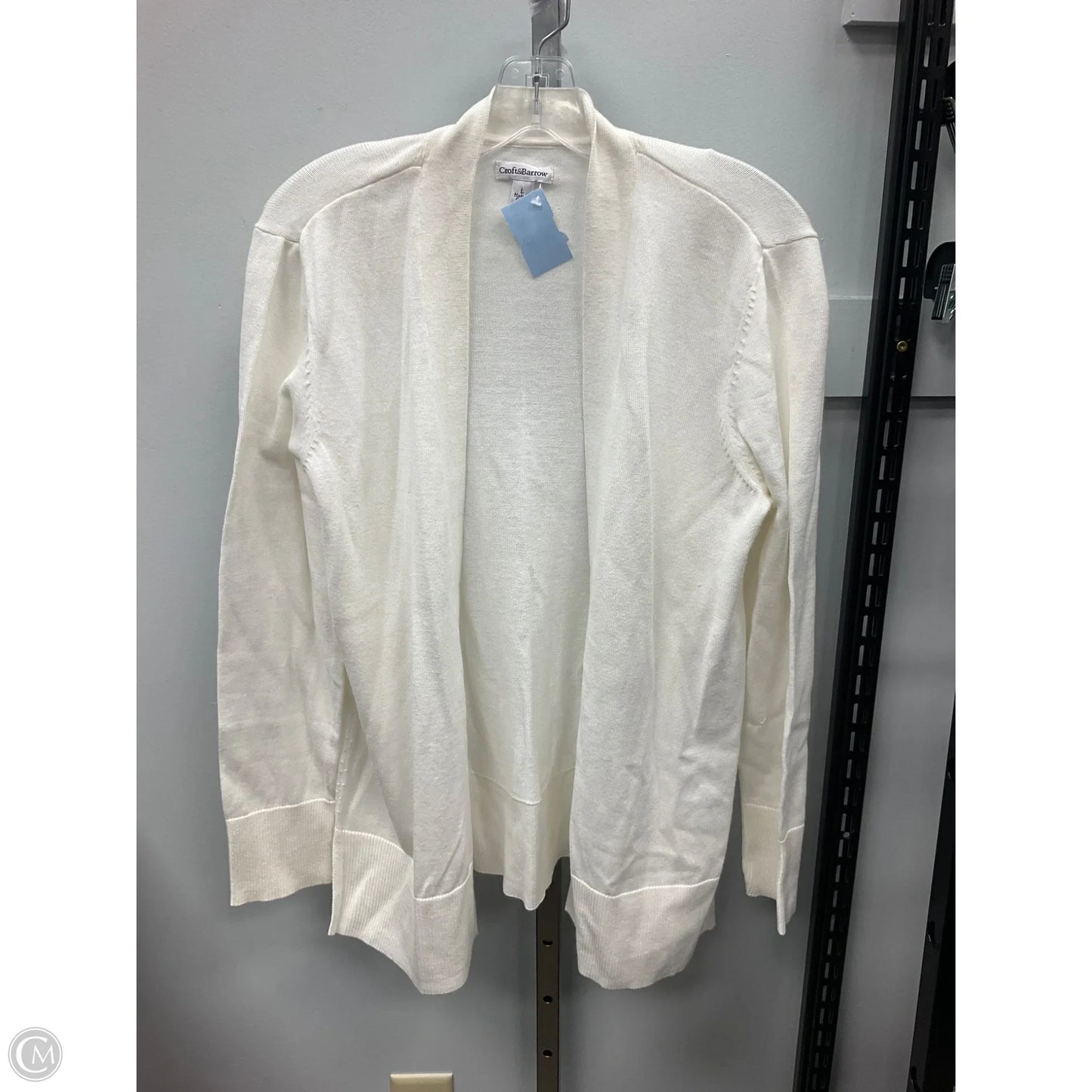 Sweater Cardigan By Croft And Barrow In Cream, Size: L