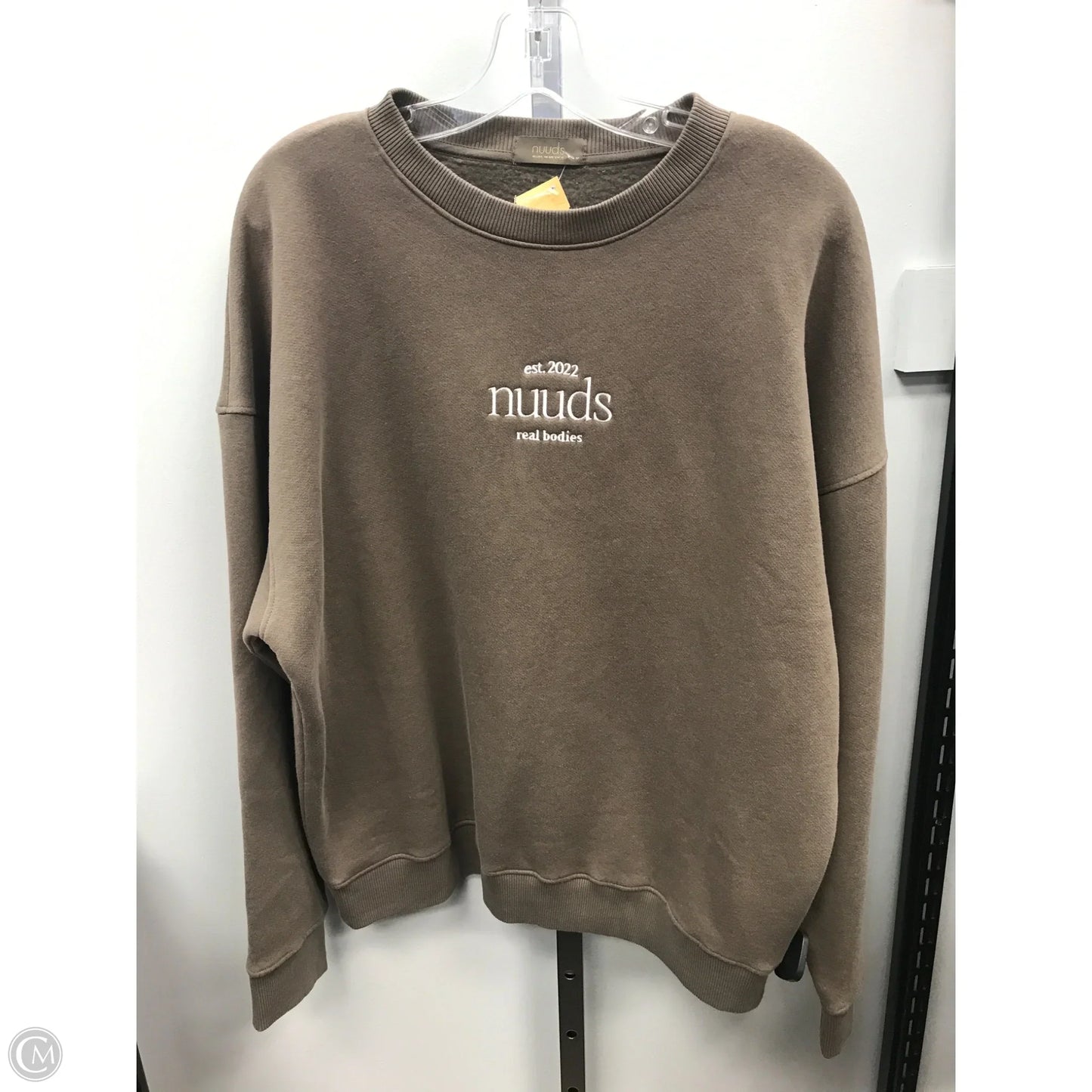 Sweatshirt Crewneck By Cmc In Brown, Size: M