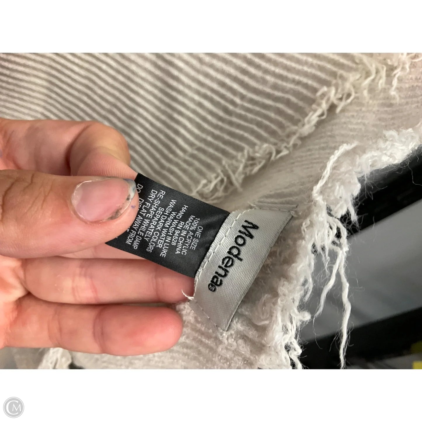 Scarf Winter By Clothes Mentor In Cream