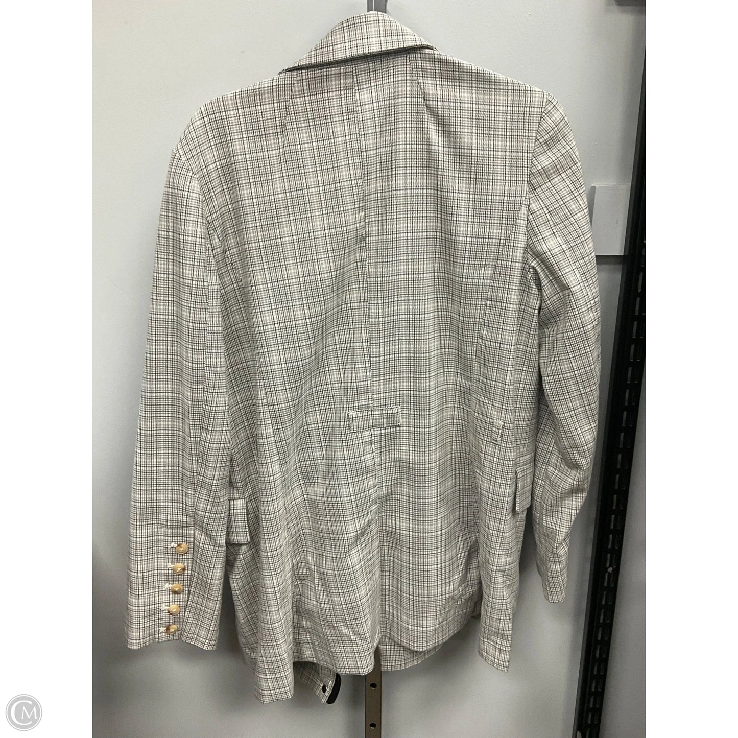 Blazer By Free People In Plaid Pattern, Size: M