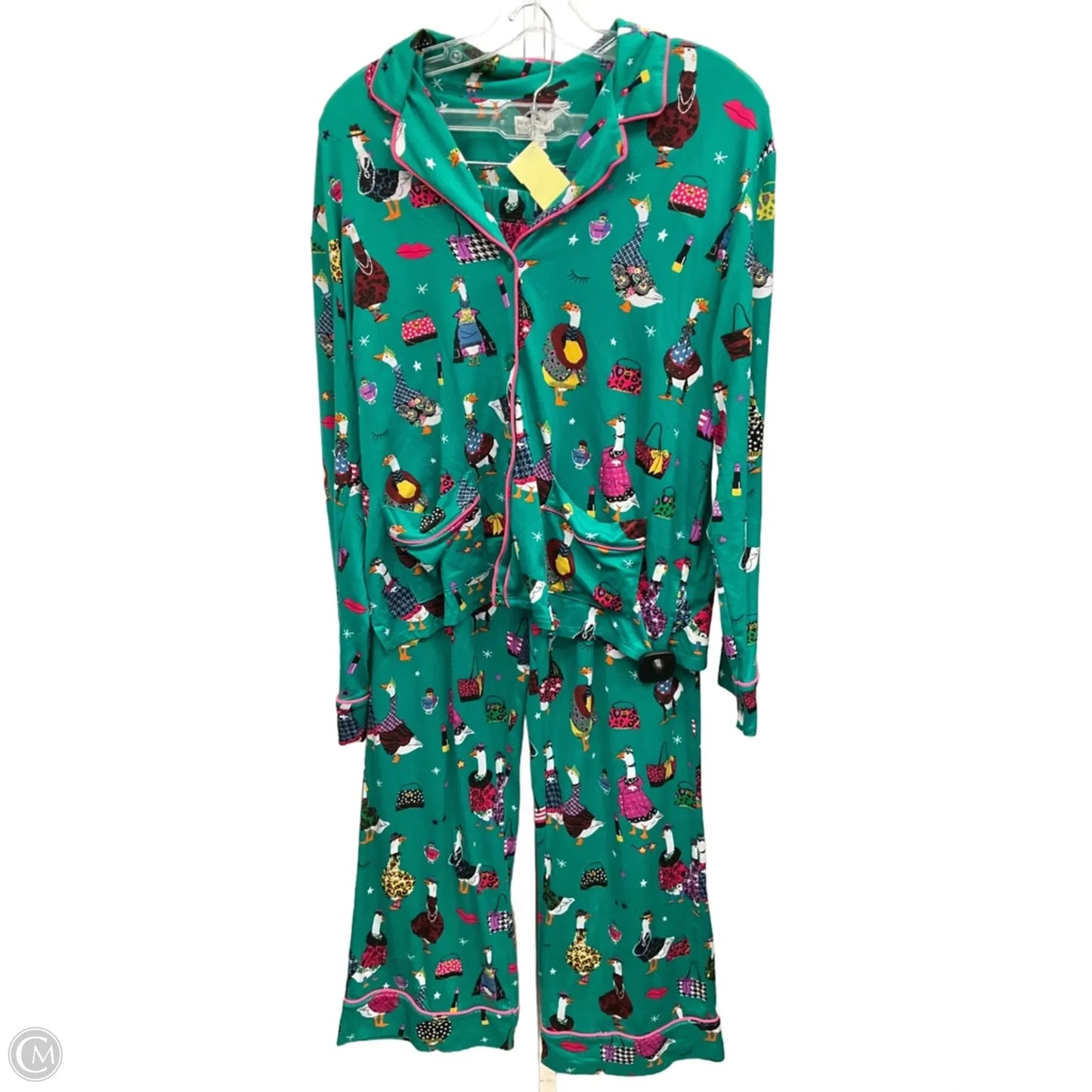Pajamas 2pc By Clothes Mentor In Green, Size: S
