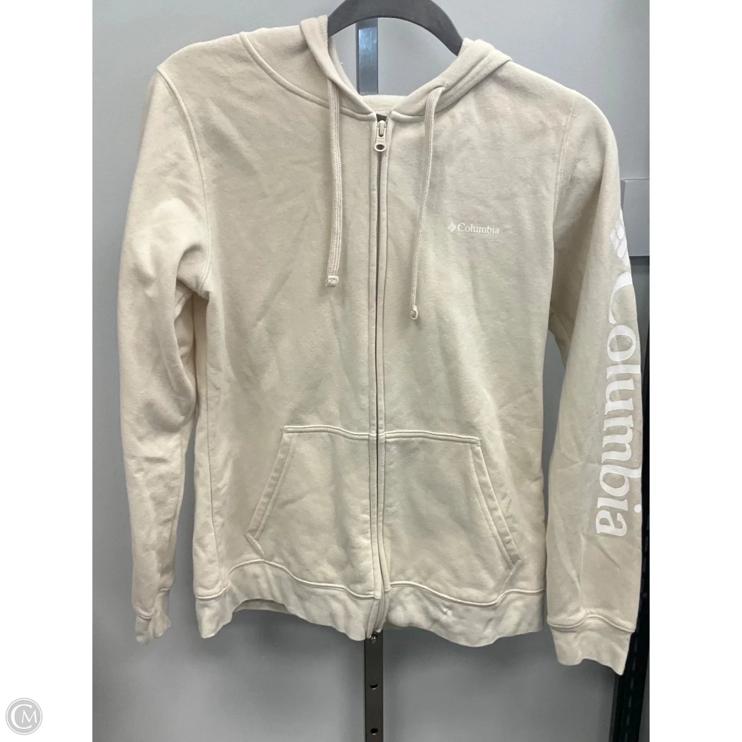 Sweatshirt Hoodie By Columbia In Cream, Size: M