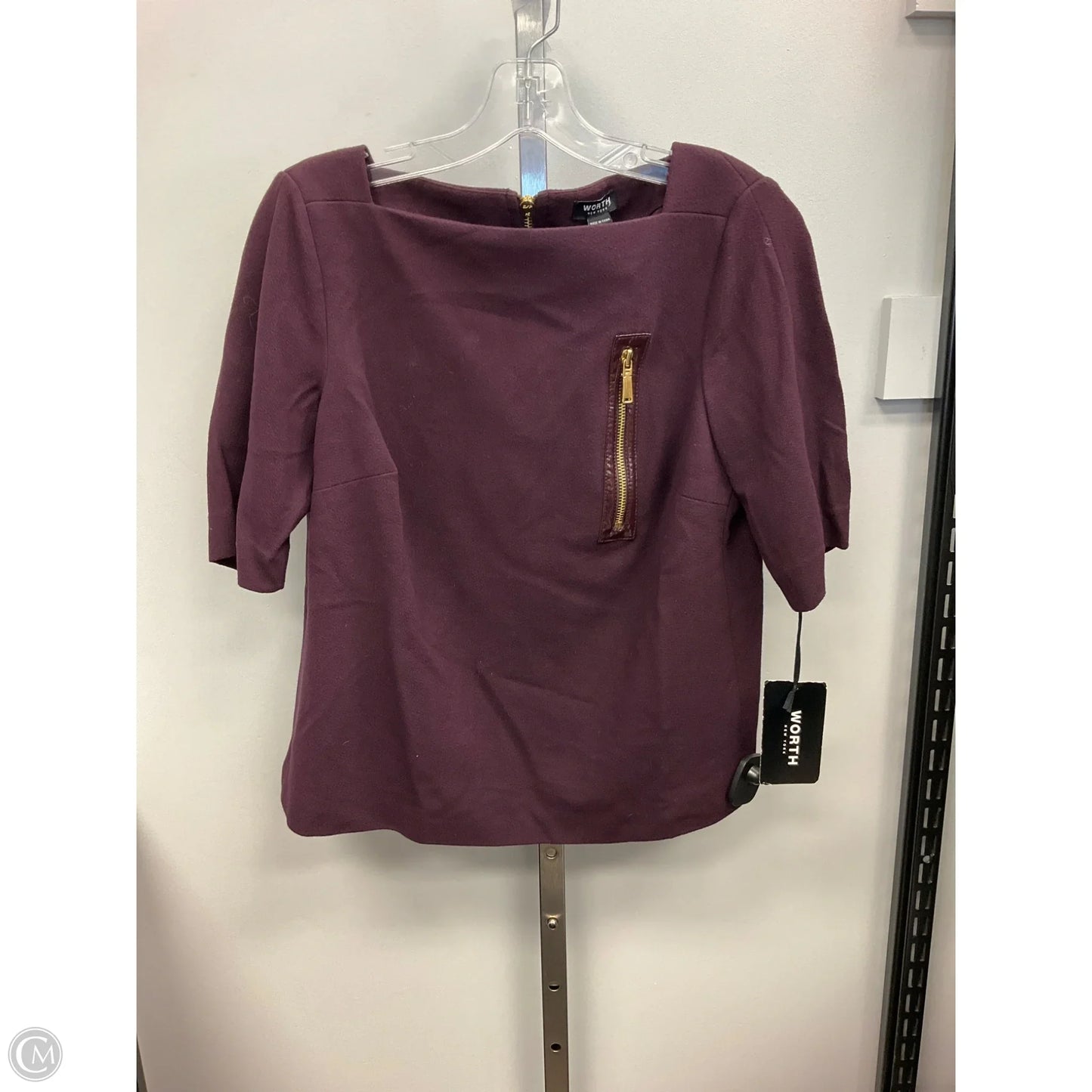 Top Short Sleeve By Worth Ny In Purple, Size: S