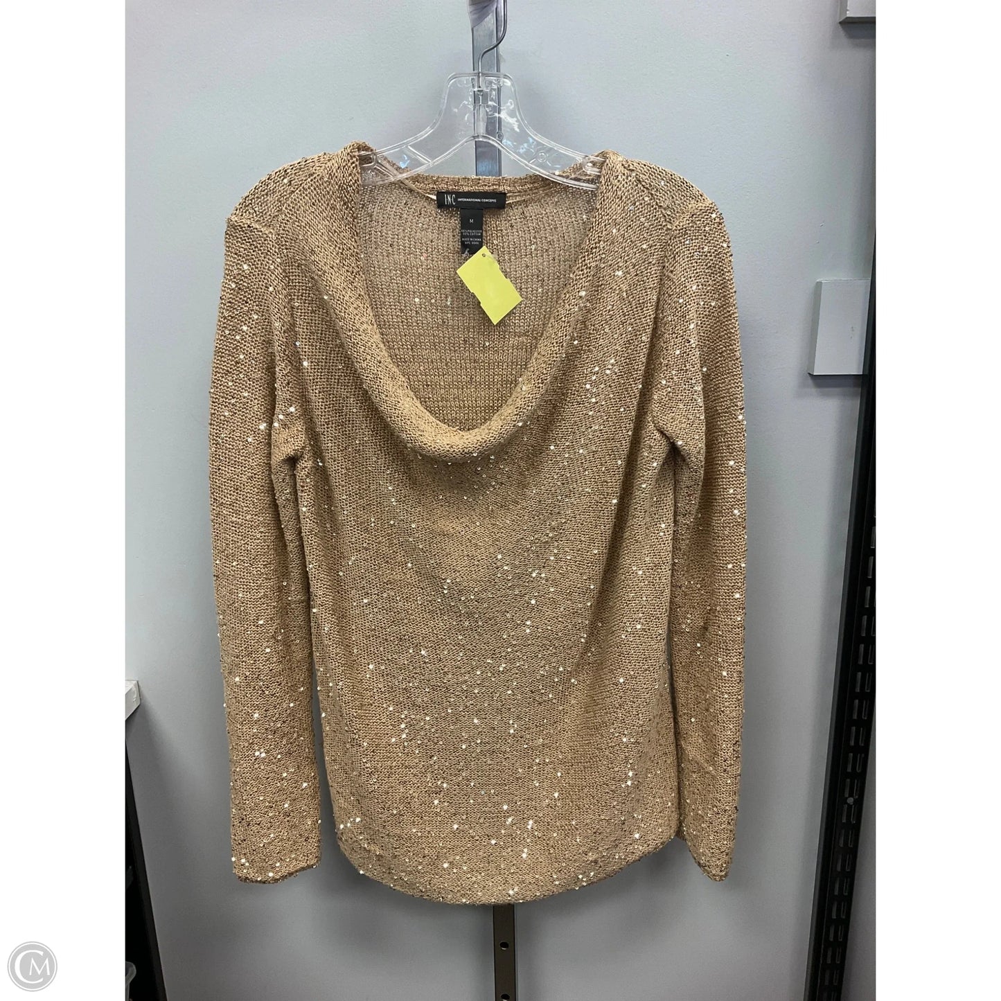 Sweater By Inc In Gold, Size: M