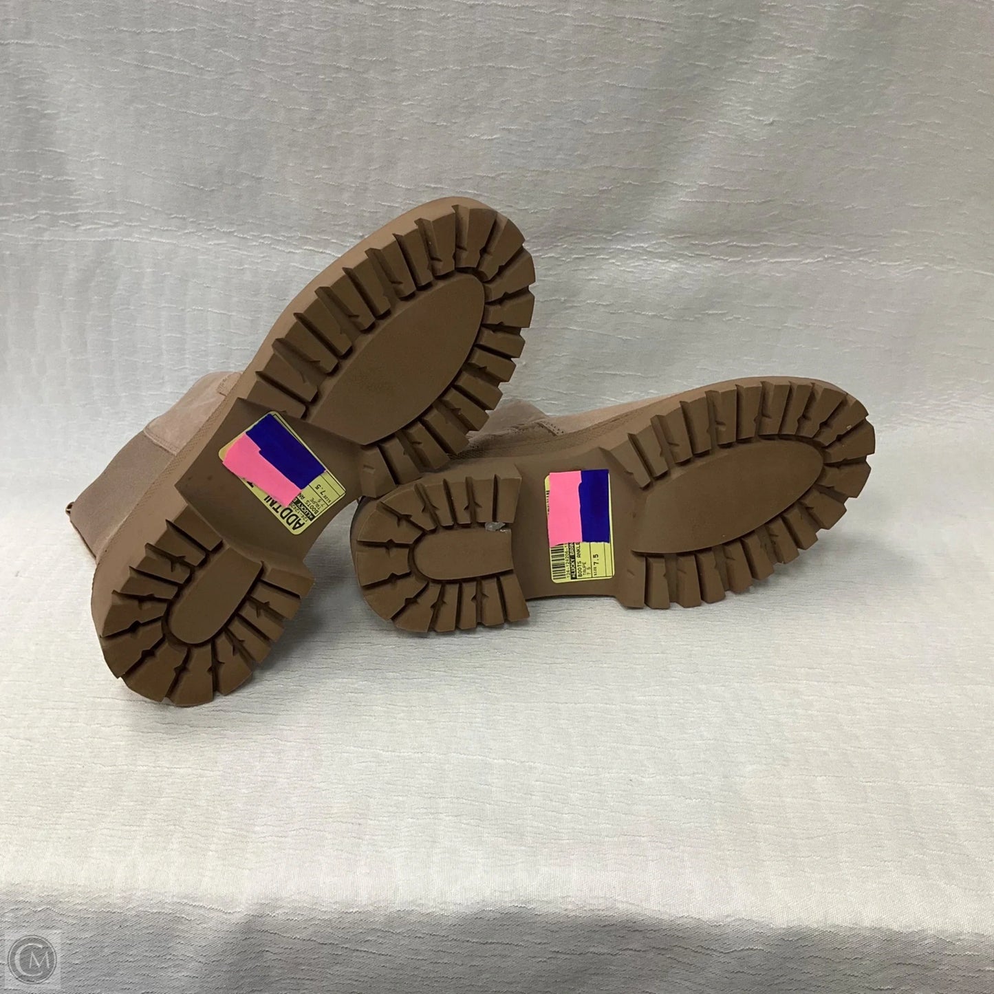 Boots Ankle Flats By Lucky Brand In Taupe, Size: 7.5