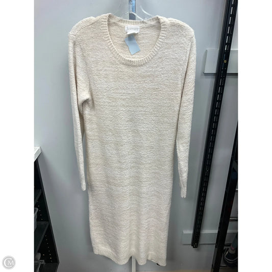 Dress Sweater By Clothes Mentor In Cream, Size: Xs