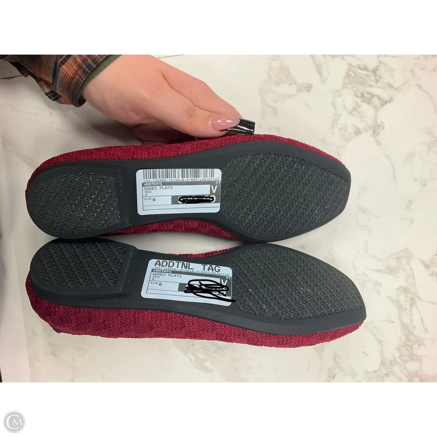 Shoes Flats By Rothys In Red, Size: 6