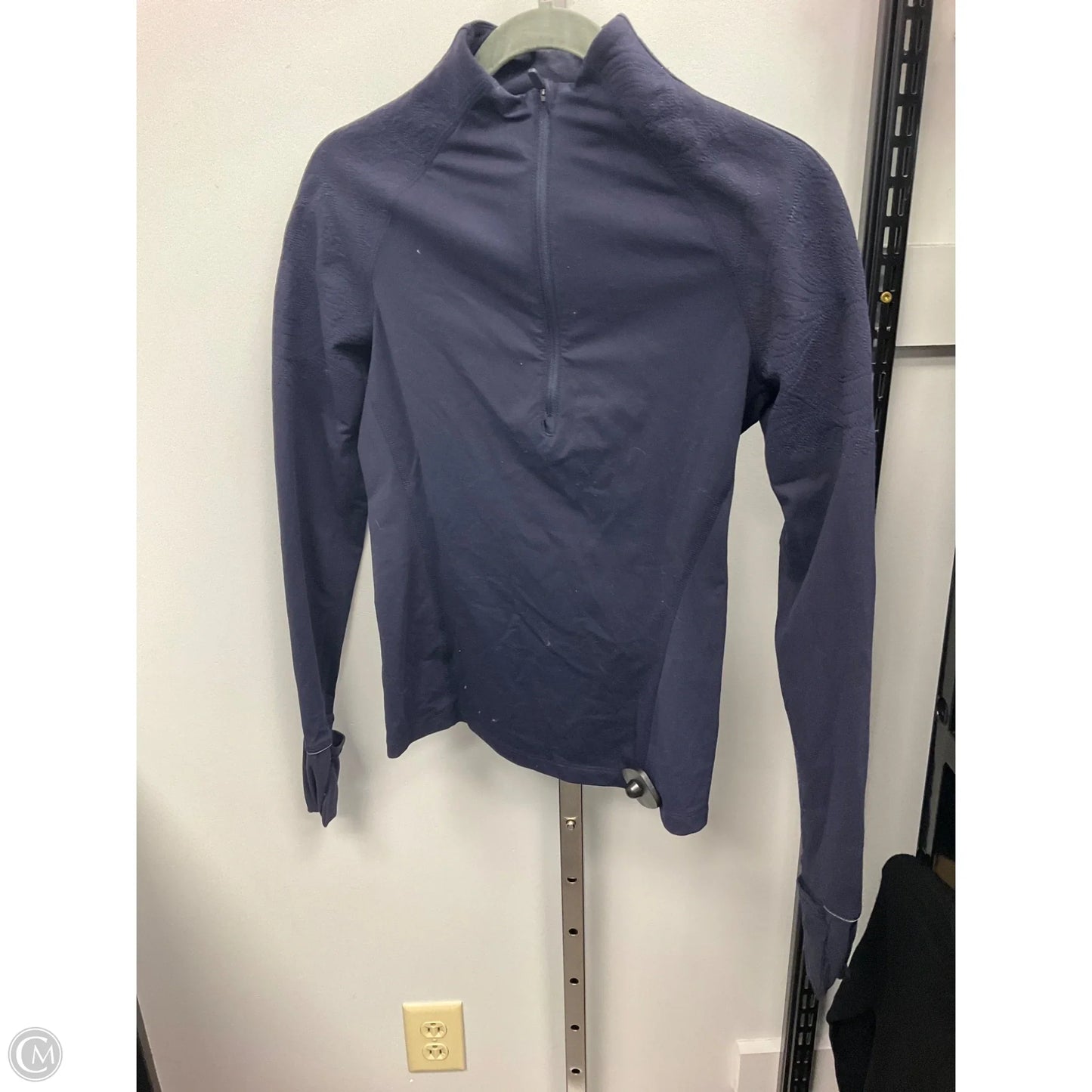 Athletic Jacket By Lululemon In Navy, Size: 4