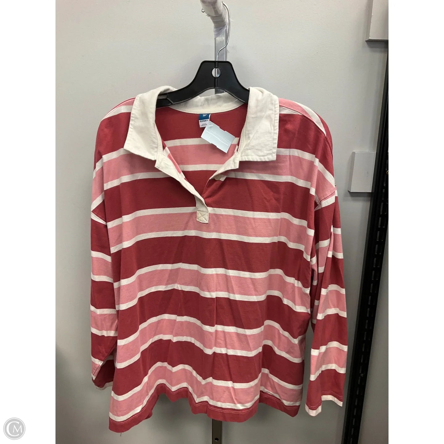 Top Long Sleeve By Old Navy In Striped Pattern, Size: 3x