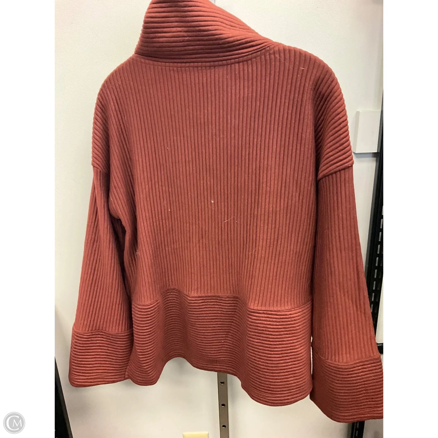 Top Long Sleeve By Tahari In Brown, Size: L