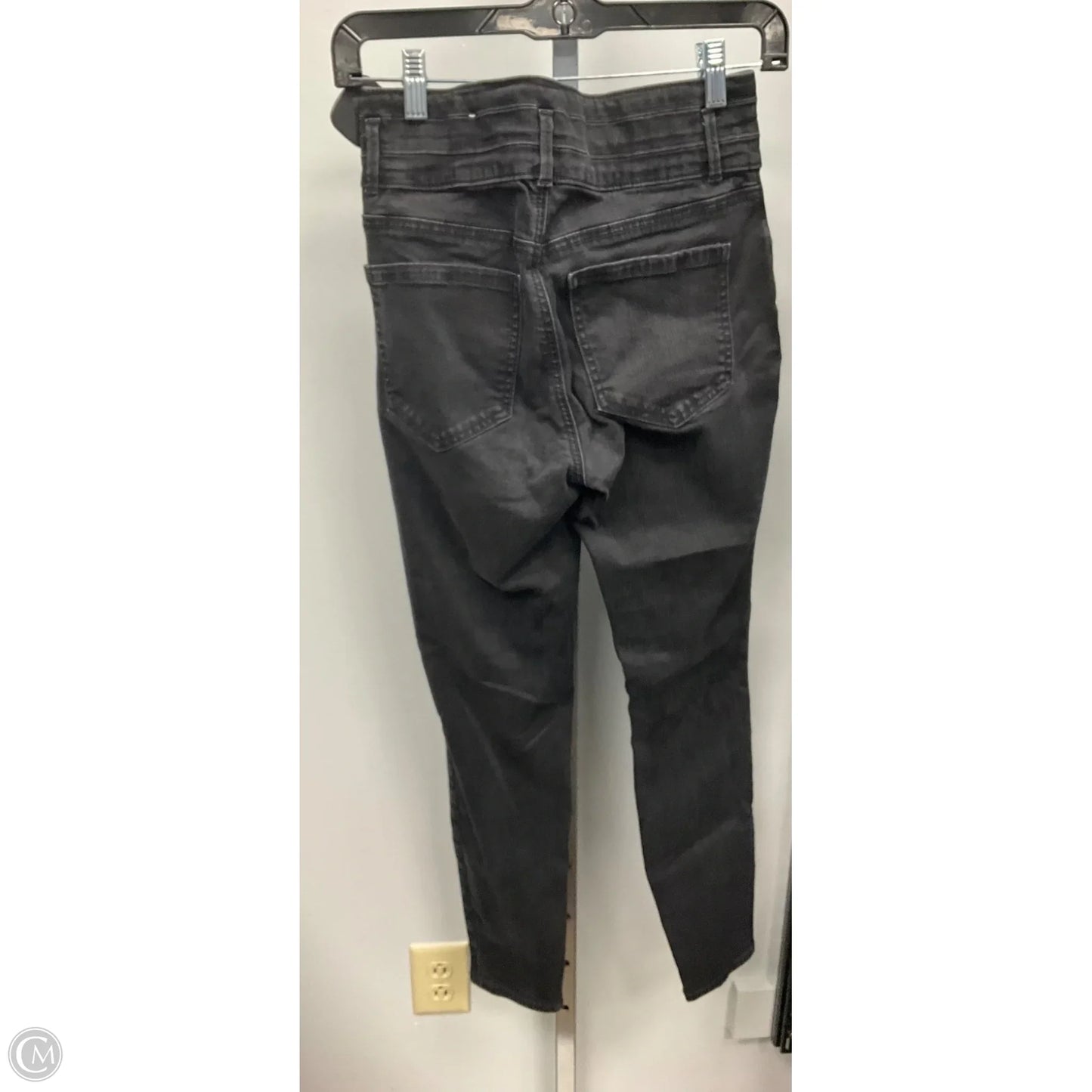 Jeans Skinny By Ann Taylor In Black Denim, Size: 0
