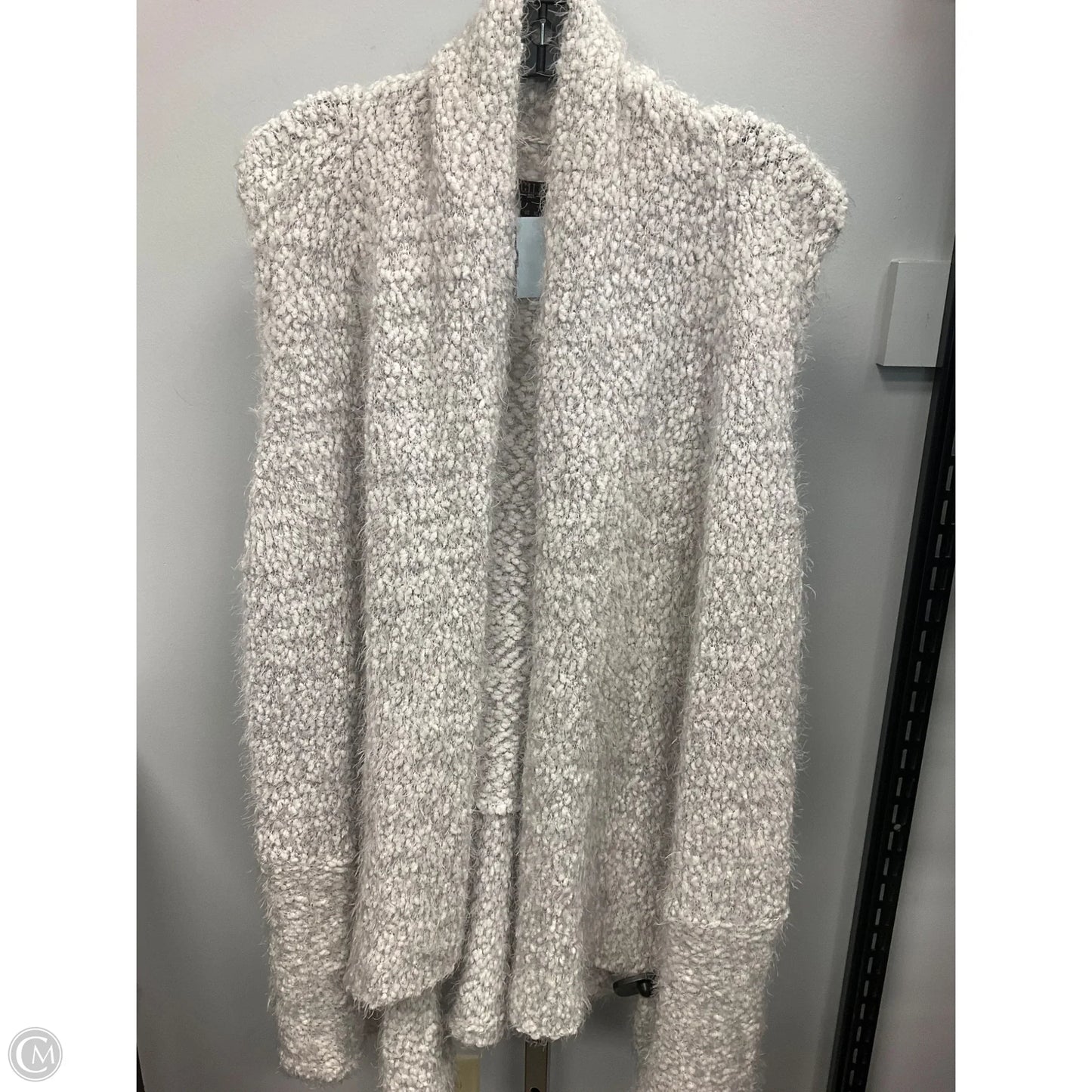 Cardigan By G.i.l.i. In Grey & White, Size: Xl
