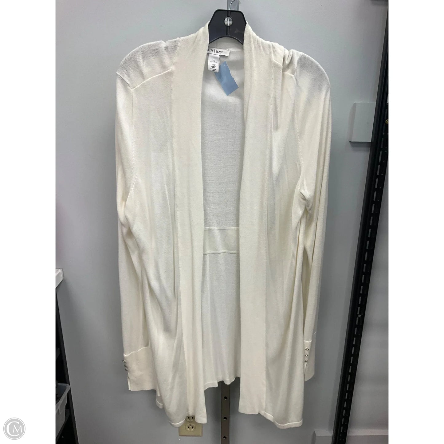 Cardigan By White House Black Market In Cream, Size: Xl
