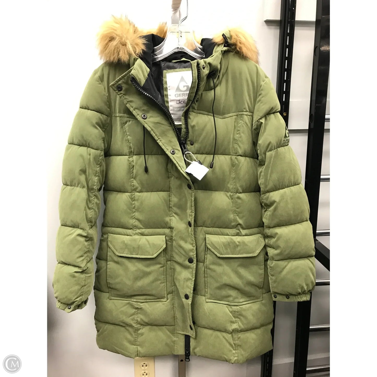 Coat Puffer & Quilted By Gerry In Green, Size: M
