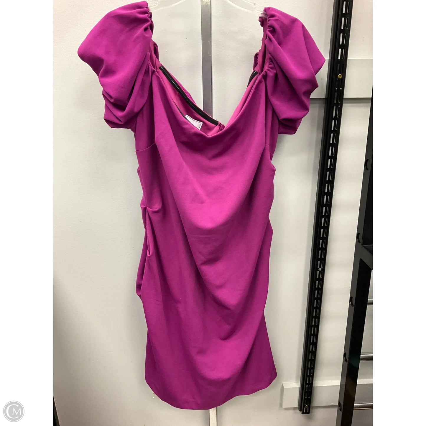 Dress Party Short By Clothes Mentor In Purple, Size: 2x