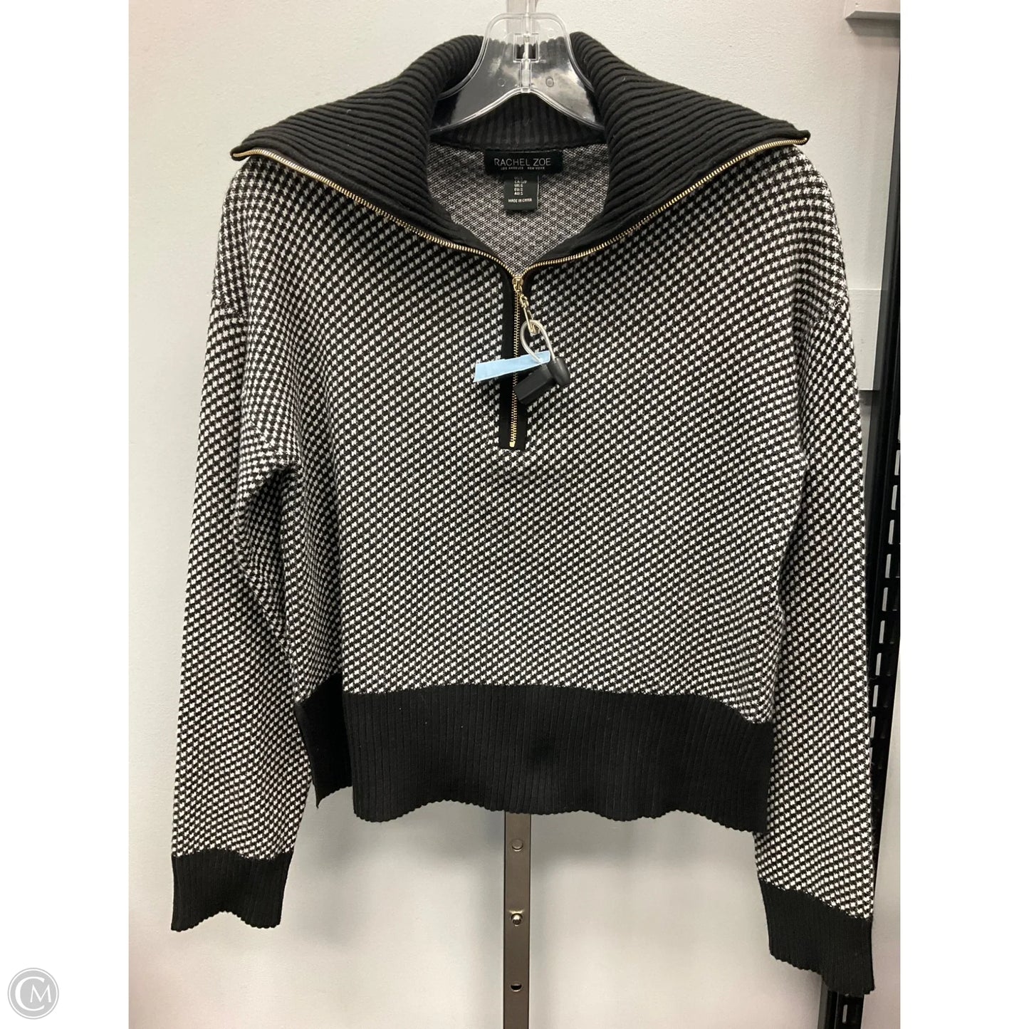 Sweater By Rachel Zoe In Black & White, Size: S