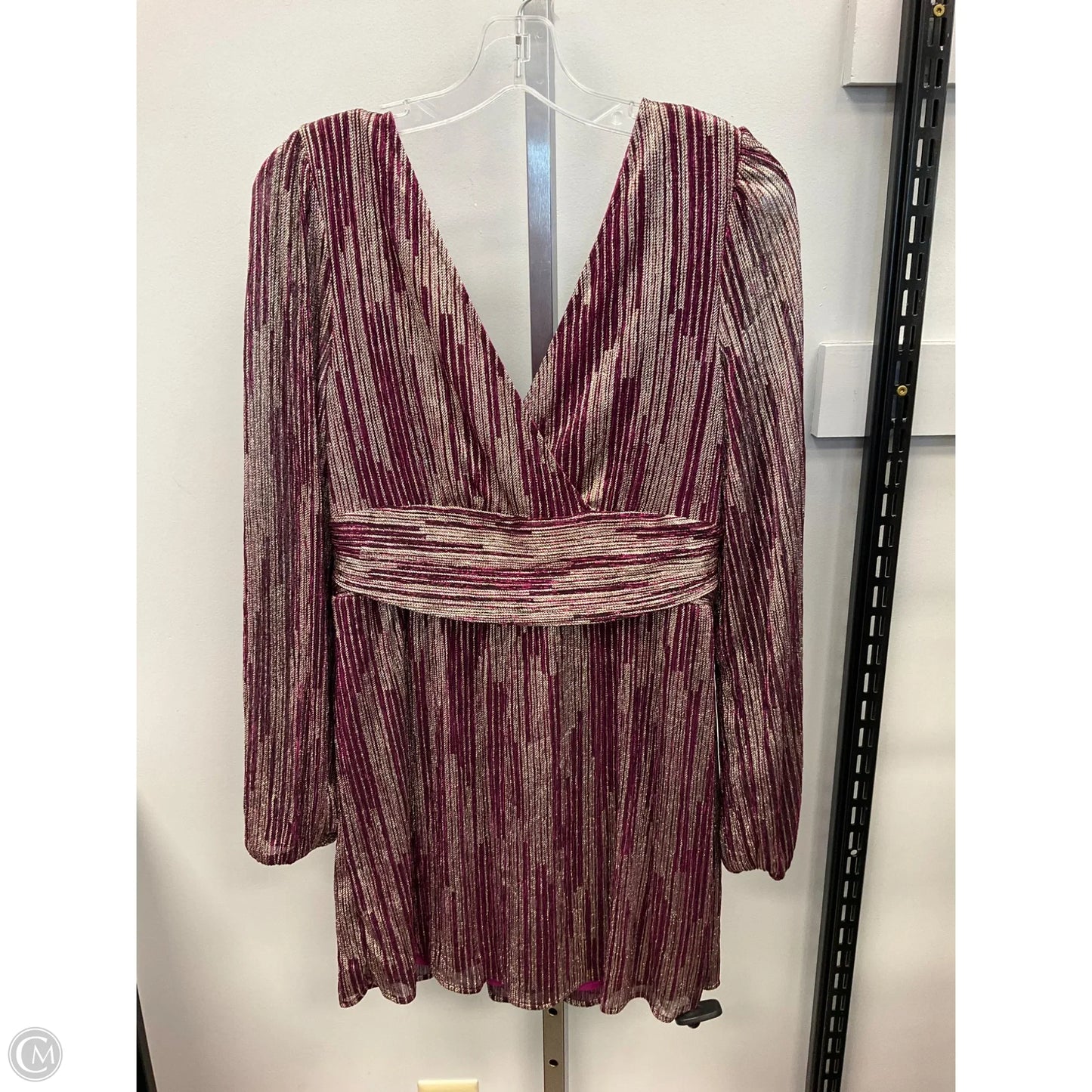 Dress Designer By Lilly Pulitzer In Gold & Pink, Size: M
