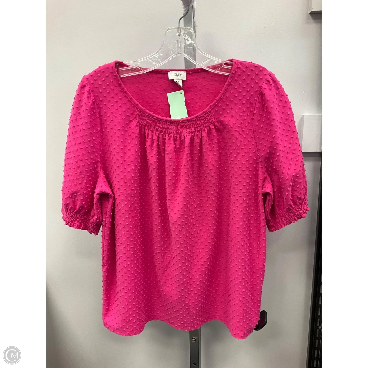 Top Short Sleeve By J. Crew In Pink, Size: M