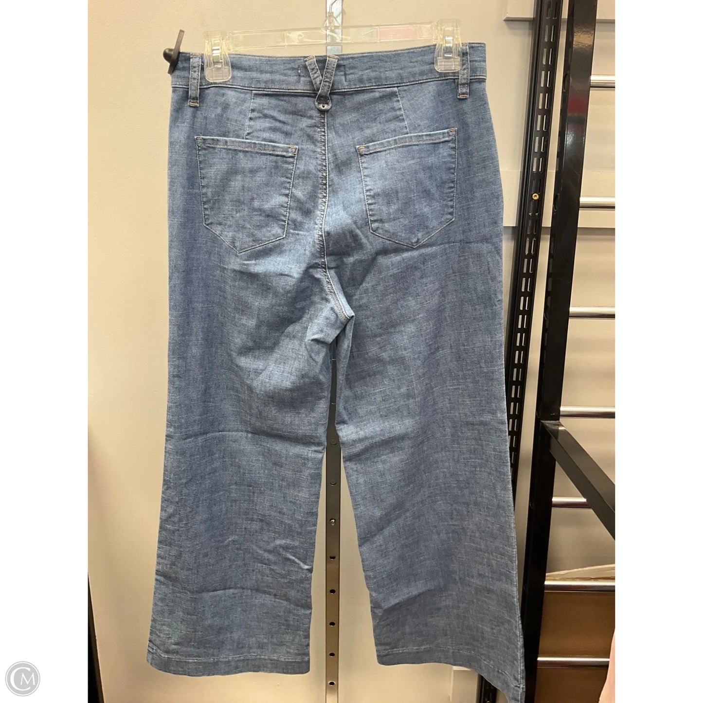 Jeans Wide Leg By Level 99 In Blue Denim, Size: 4