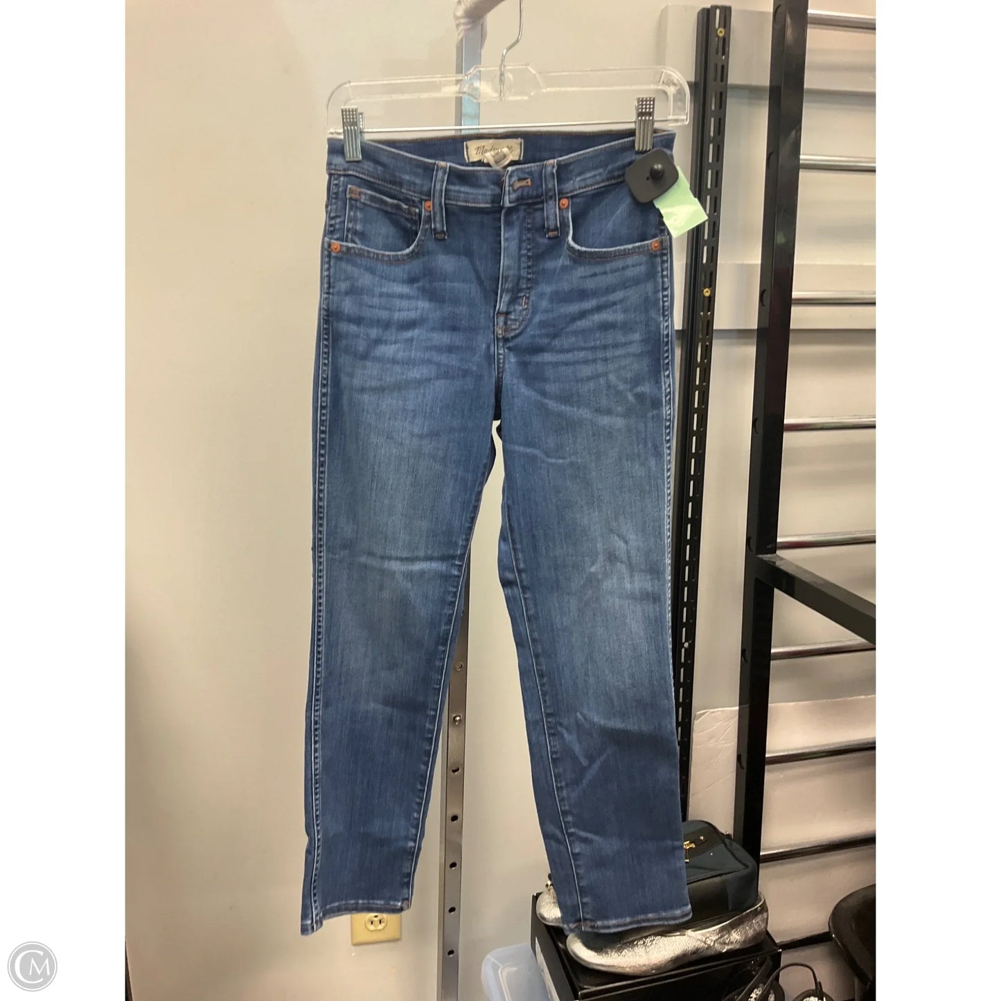 Jeans Skinny By Madewell In Blue Denim, Size: 0