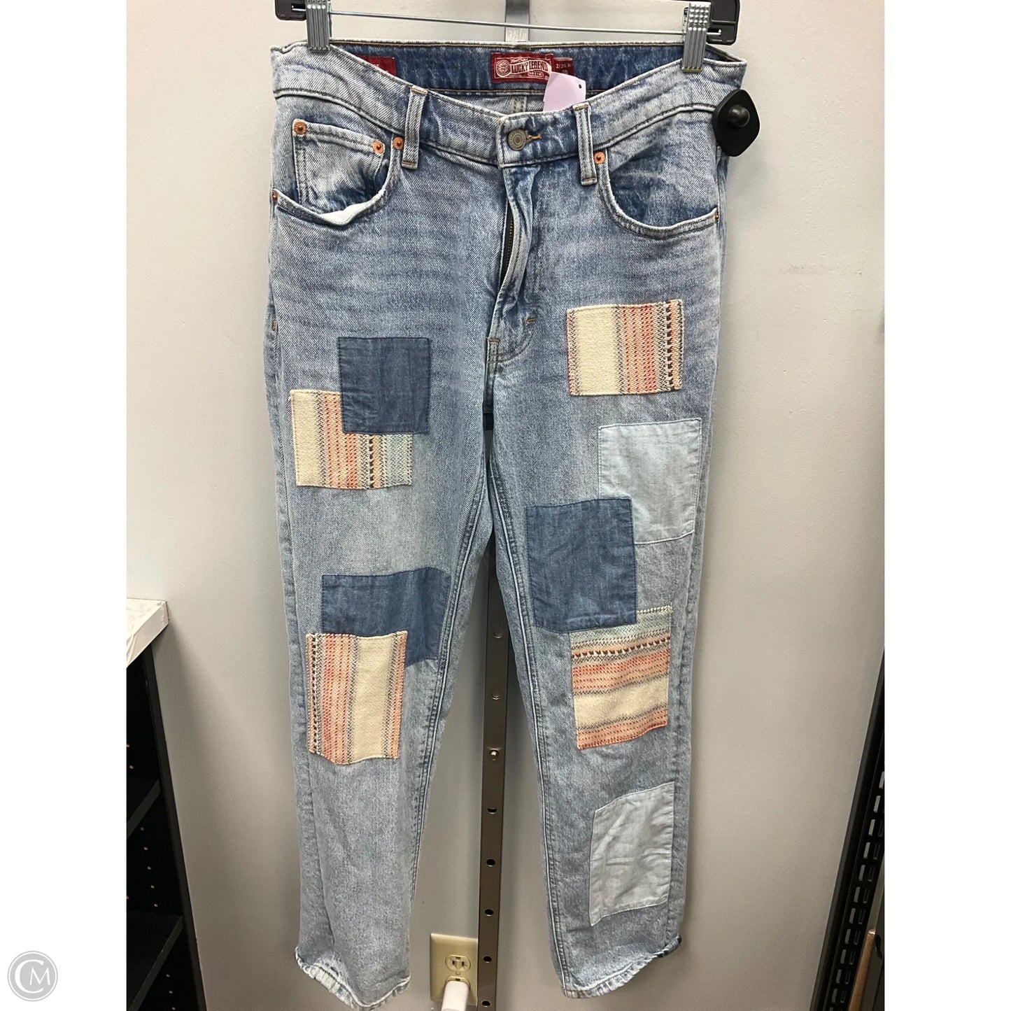 Jeans Straight By Lucky Brand In Blue Denim, Size: 2