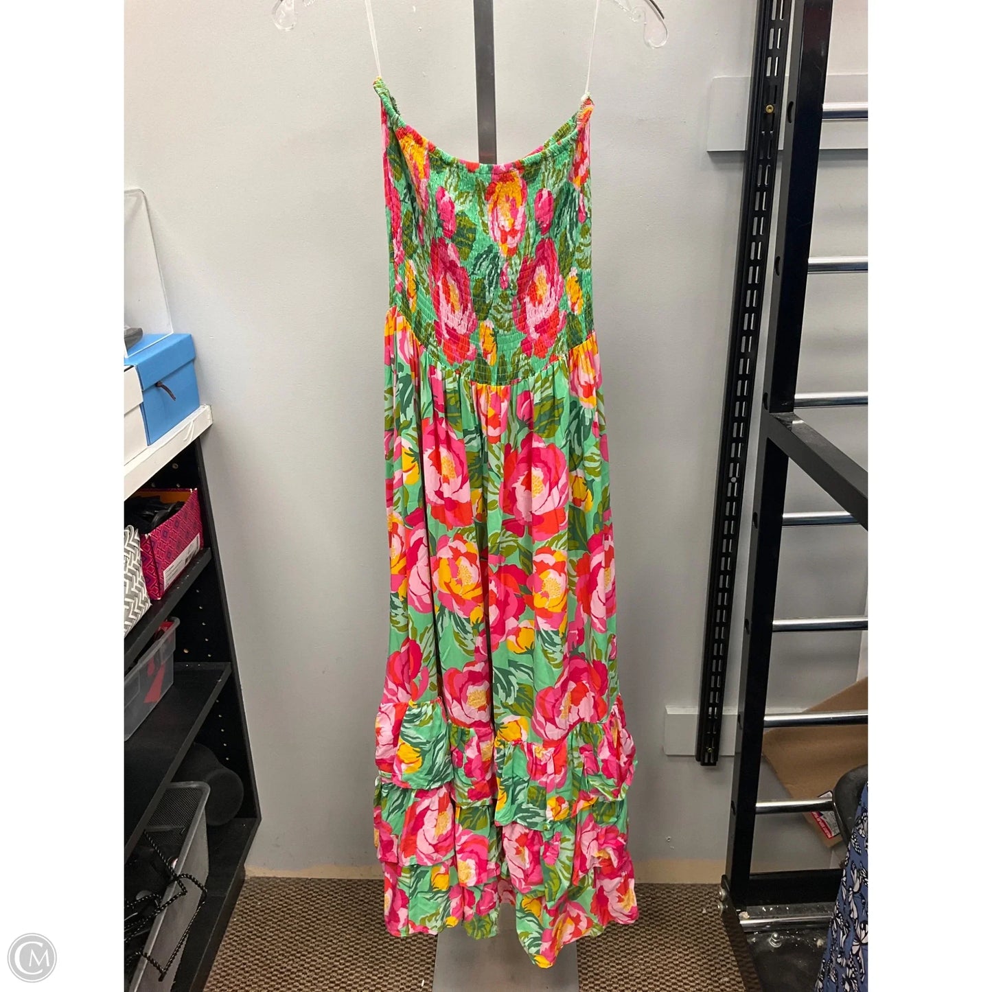 Dress Casual Maxi By Abel The Label In Floral Print, Size: L