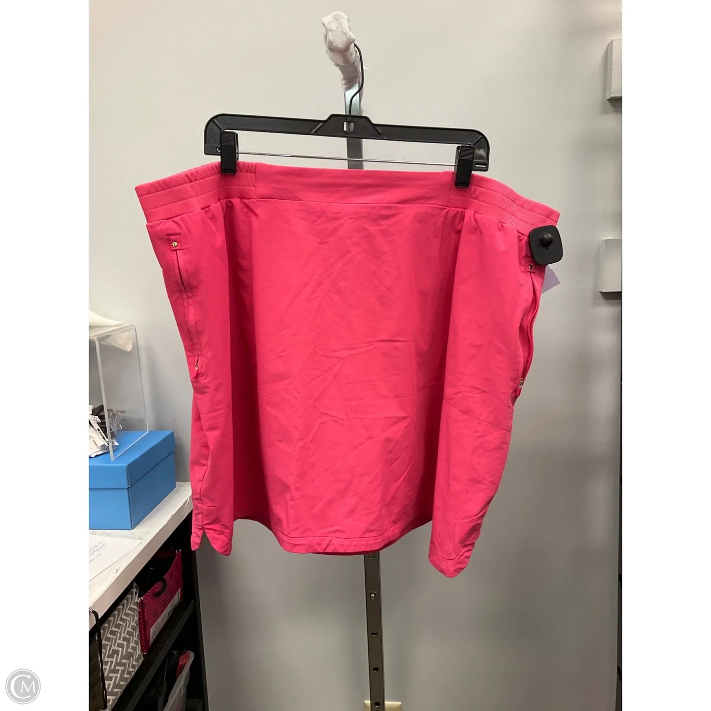Athletic Skort By Isaac Mizrahi Live Qvc In Pink, Size: 2x