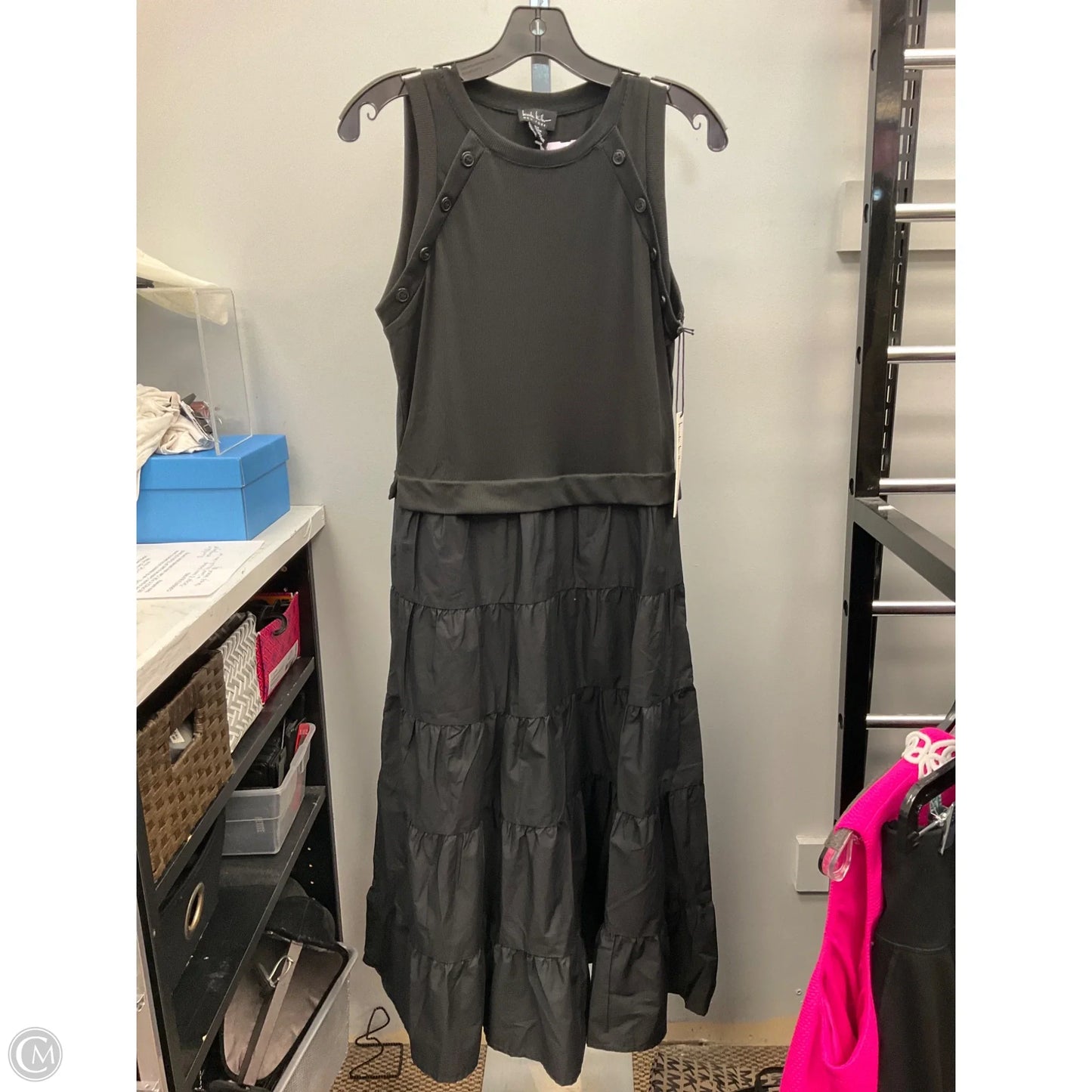 Dress Casual Midi By Nicole Miller In Black, Size: M