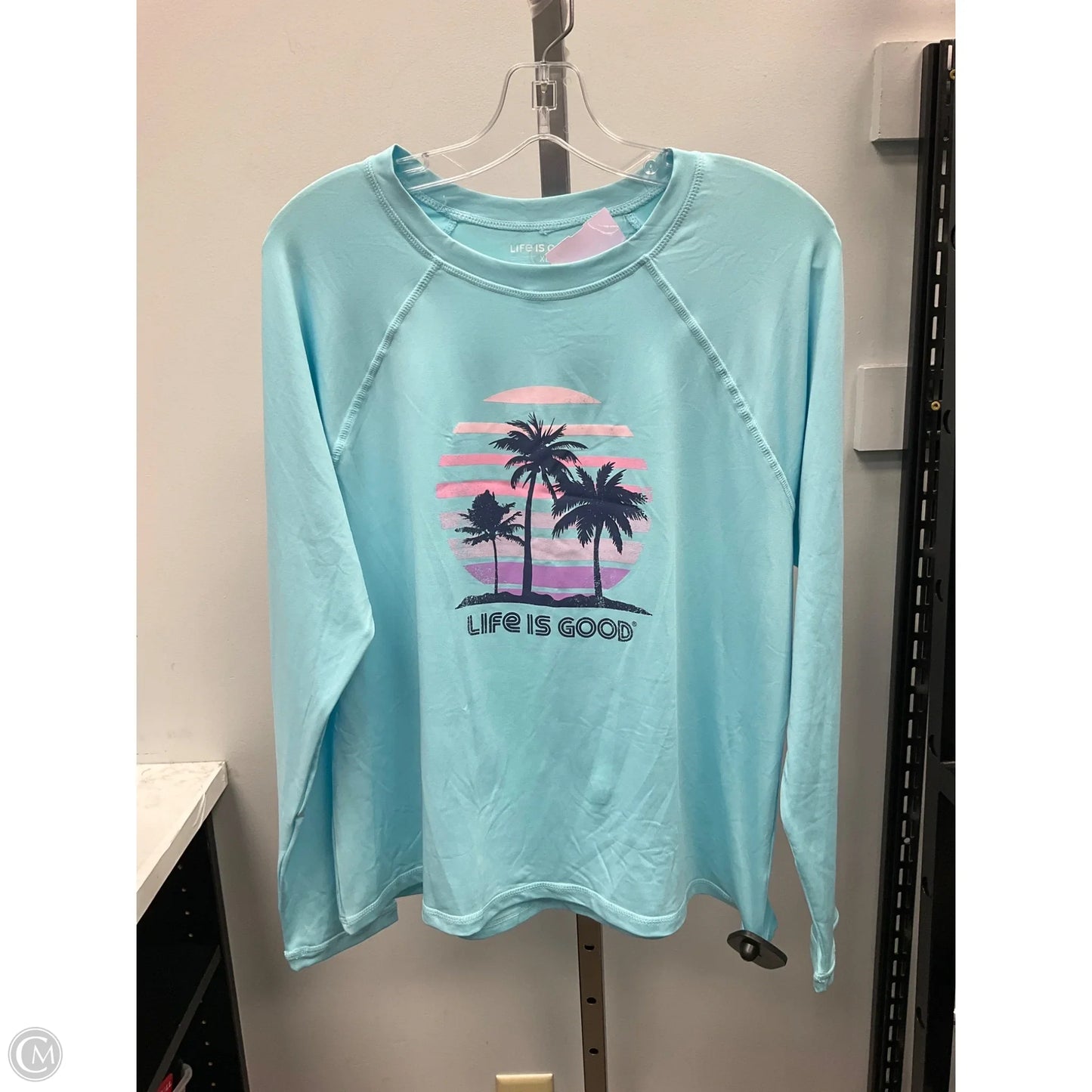 Top Long Sleeve Basic By Life Is Good In Blue, Size: Xl