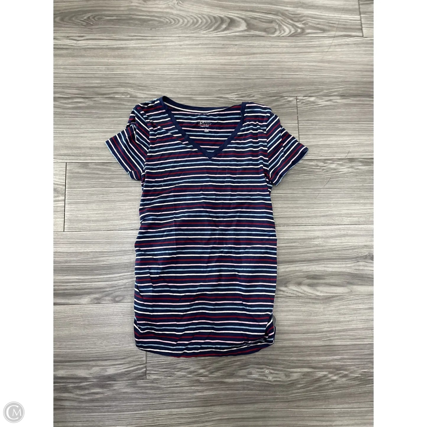 Maternity Top Short Sleeve By Isabel Maternity, Size: S