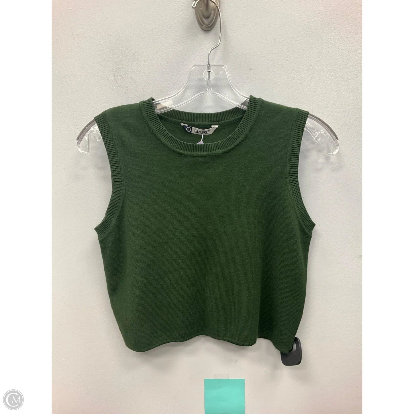Top Sleeveless By Bare Traps In Green, Size: L