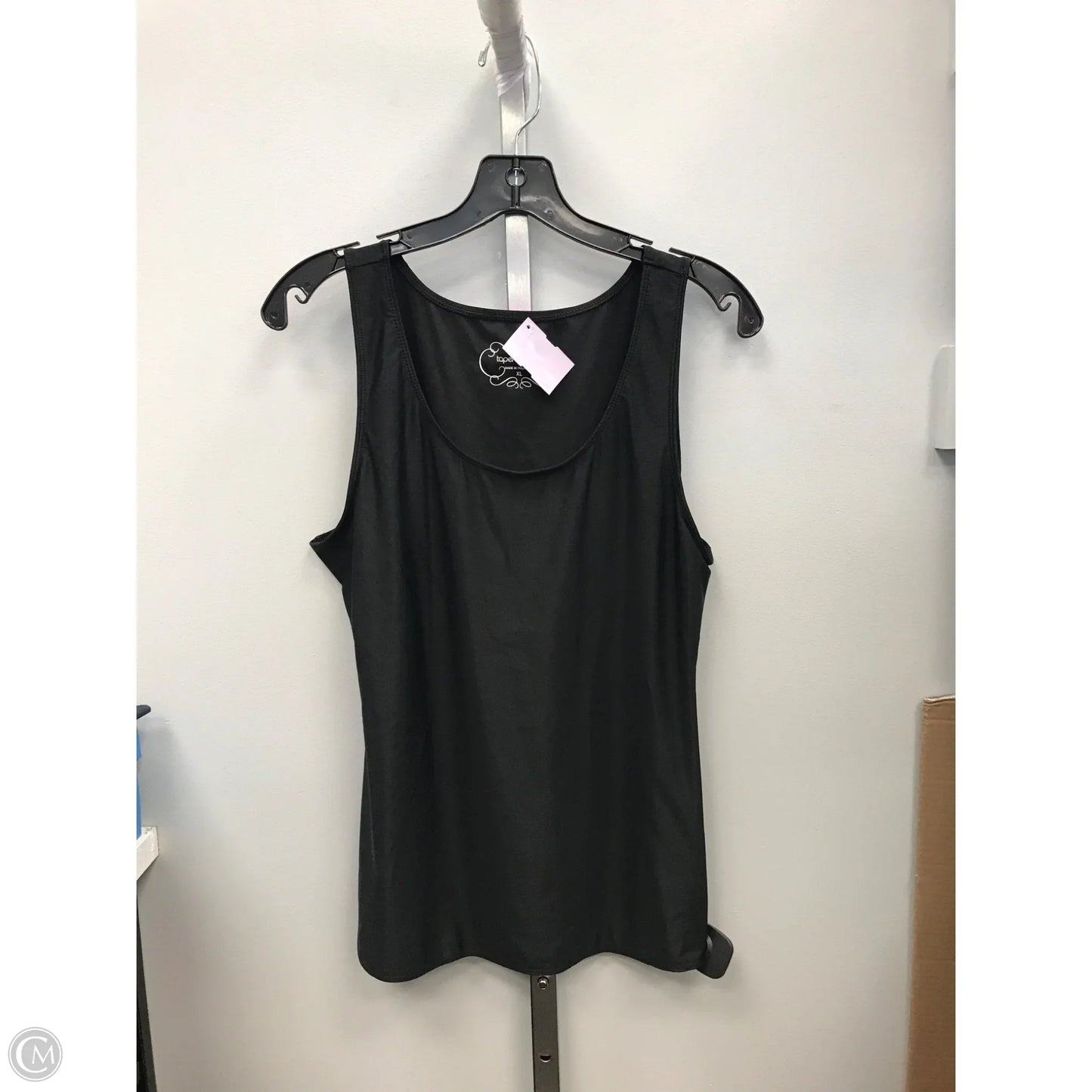 Top Cami By Tape Measure In Black, Size: Xl