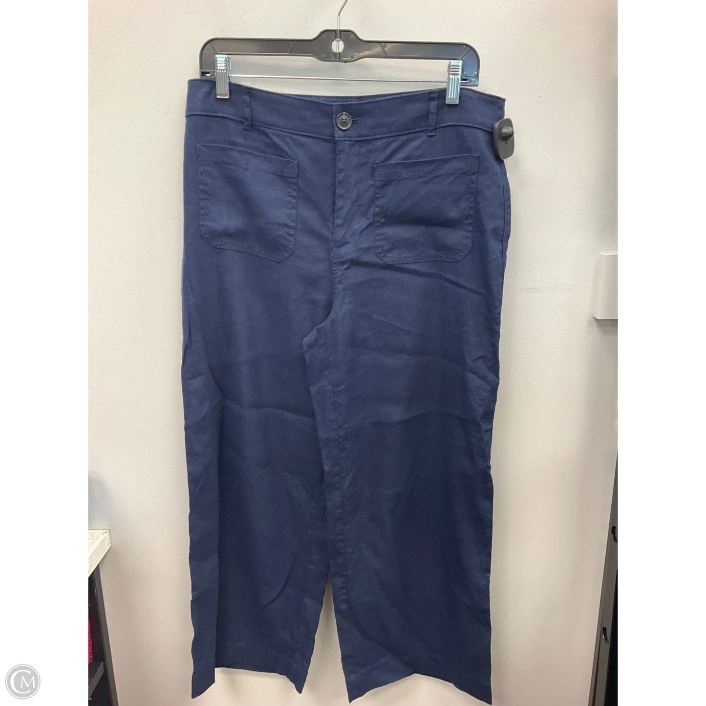 Pants Wide Leg By Loft In Navy, Size: 8