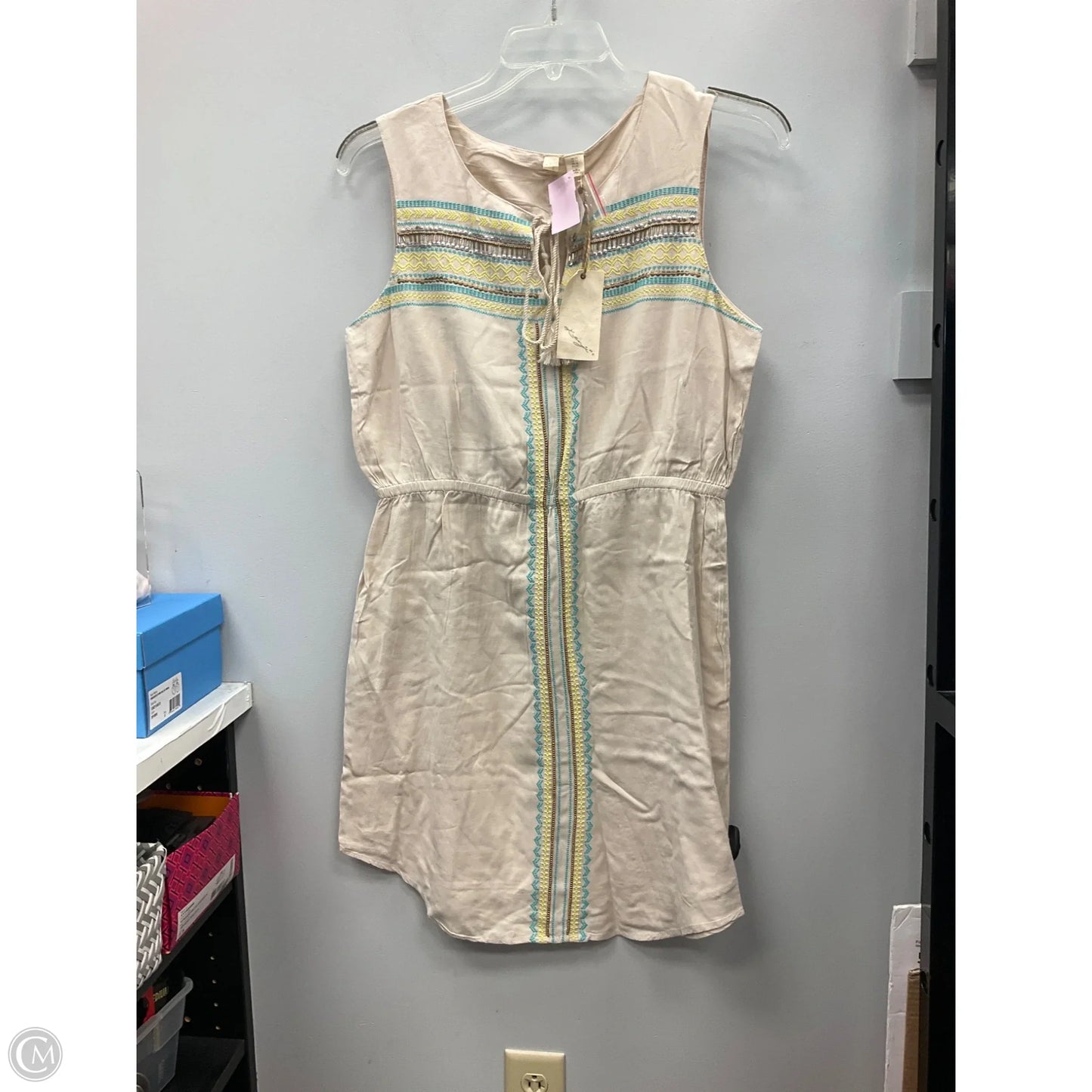 Dress Casual Short By Kenji In Cream, Size: 12