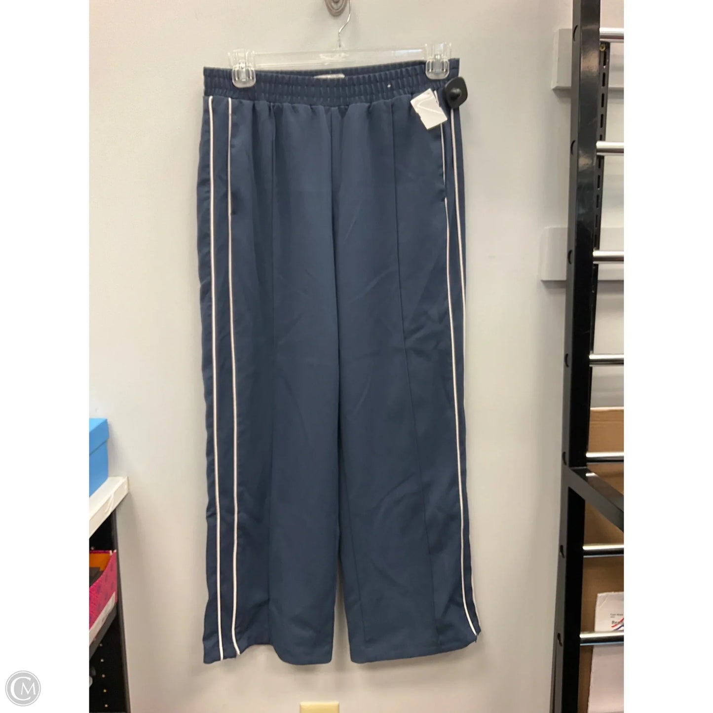 Pants Wide Leg By Abercrombie And Fitch In Navy, Size: L