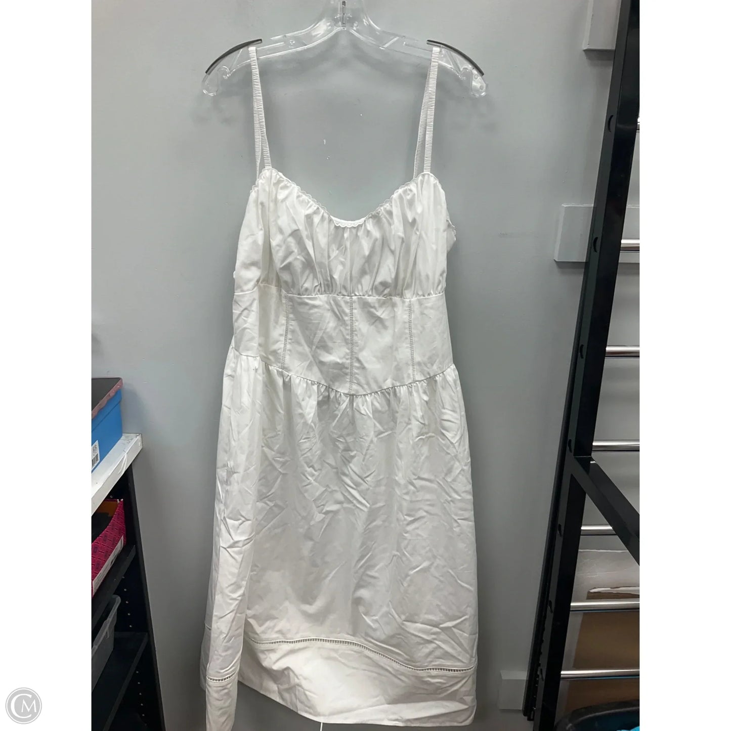 Dress Casual Midi By A New Day In White, Size: Xxl