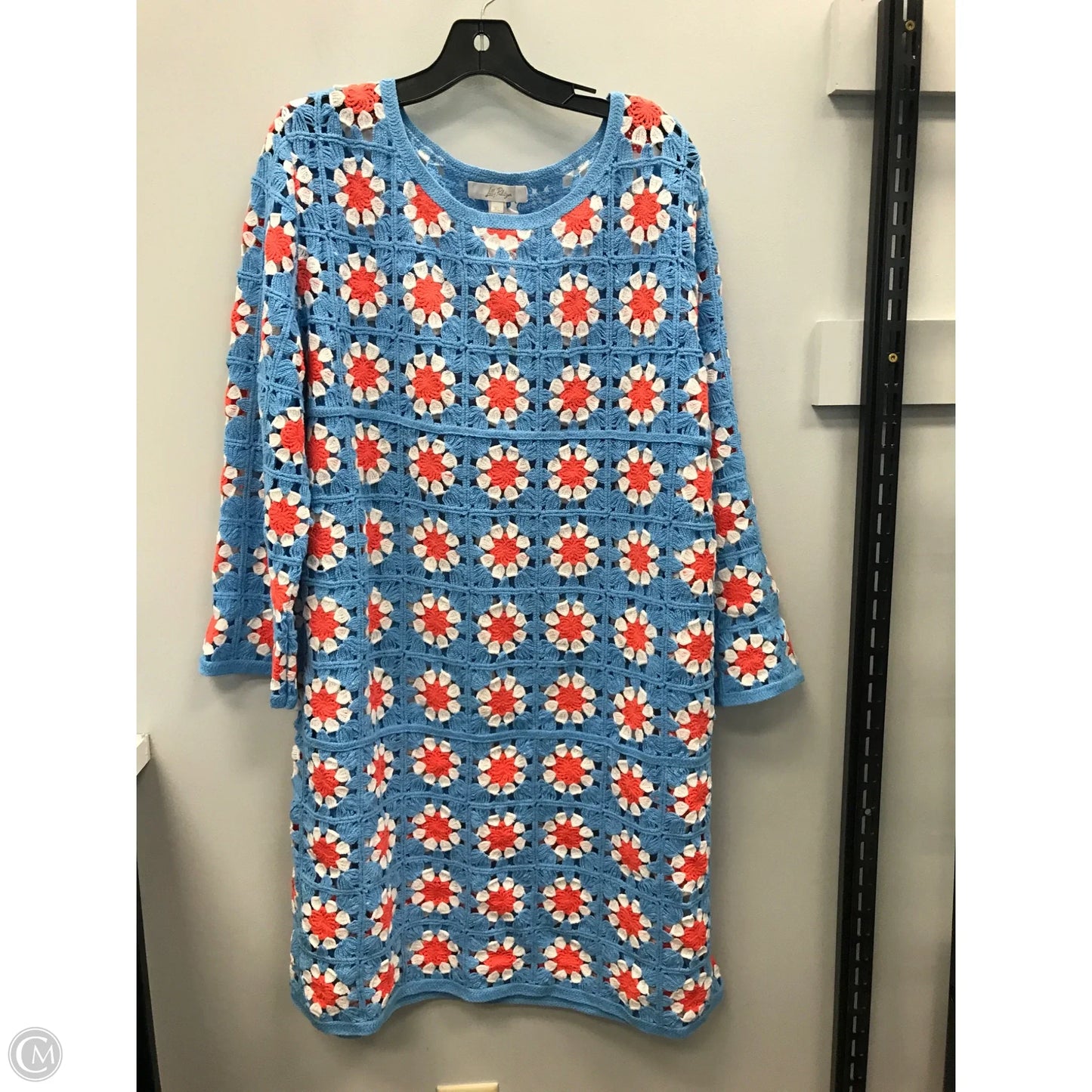 Dress Designer By Lilly Pulitzer In Blue Red & White, Size: Xl