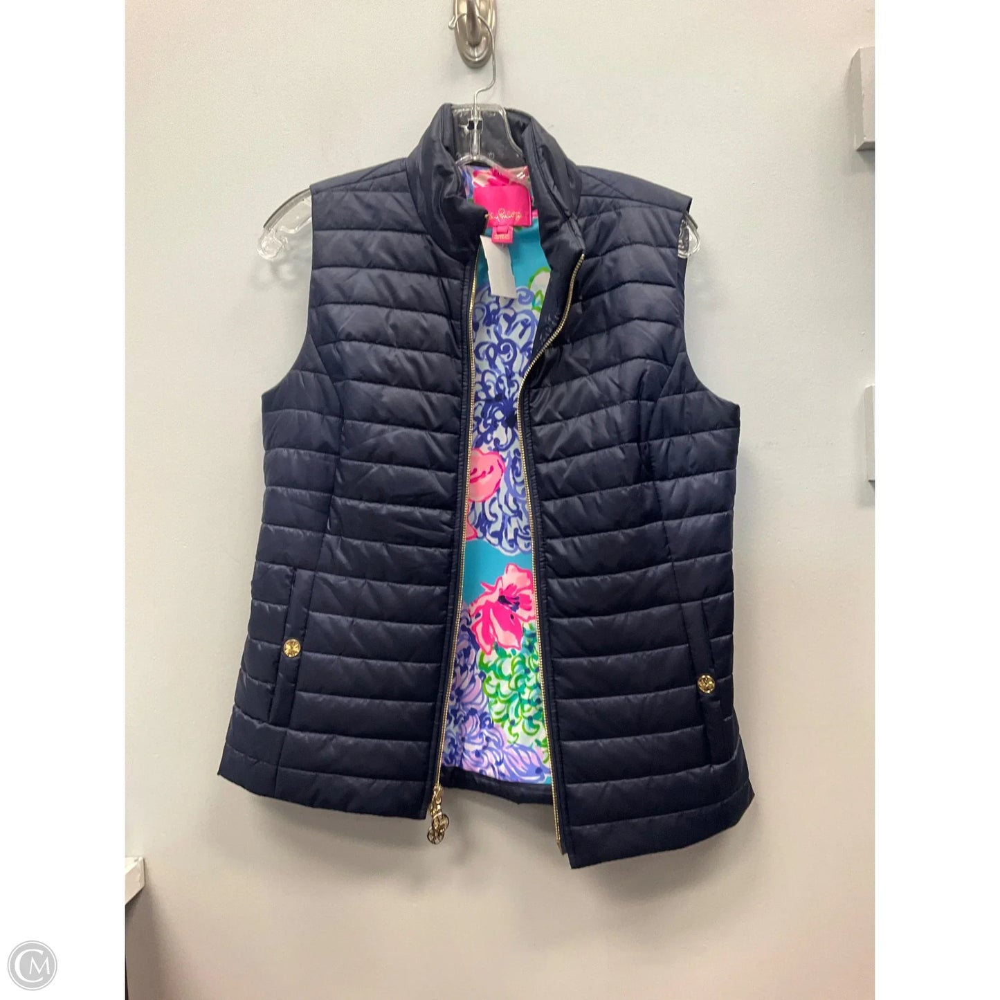 Vest Designer By Lilly Pulitzer In Navy, Size: S