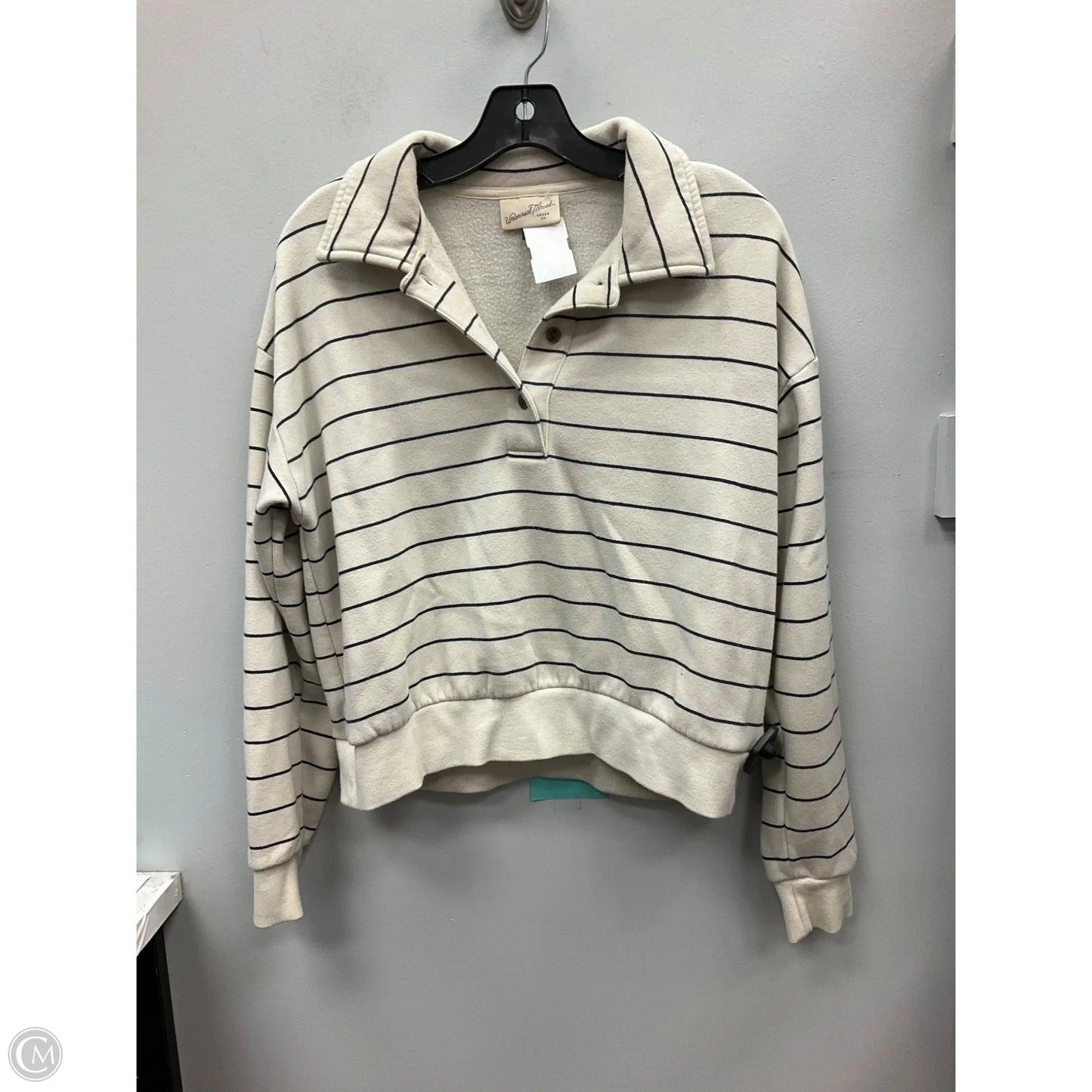 Top Long Sleeve By Universal Thread In Striped Pattern, Size: M