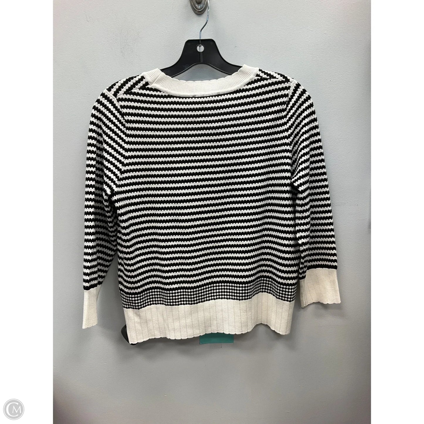 Sweater By Adrianna Papell In Striped Pattern, Size: S