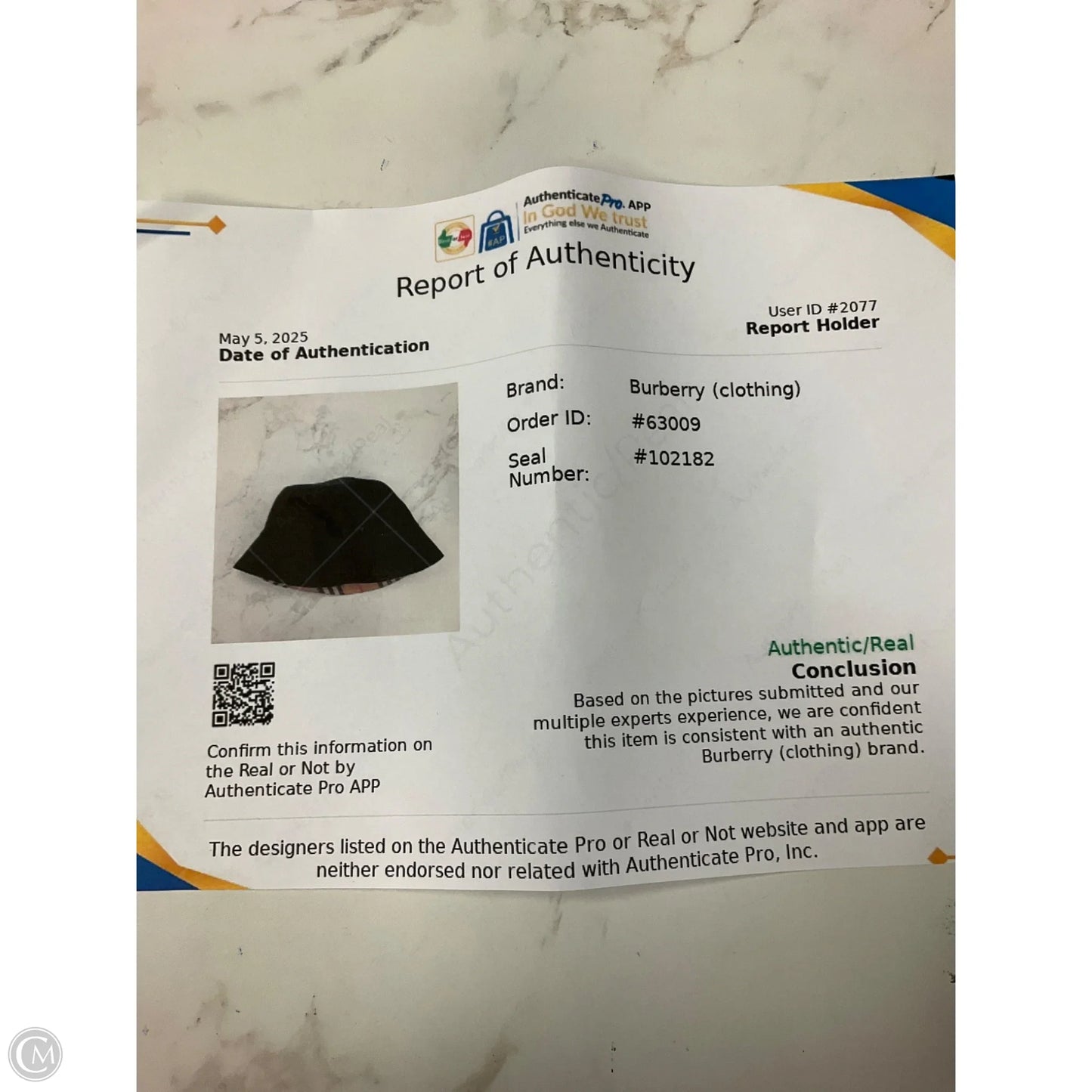 Hat Luxury Designer By Burberry