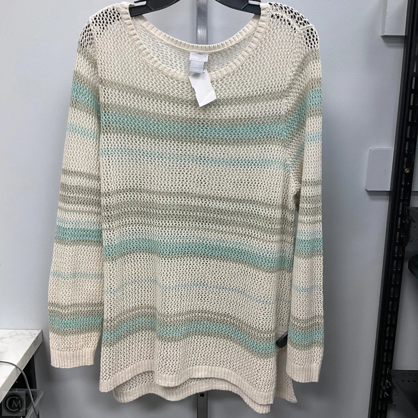 Sweater By Chicos In Cream, Size: Xl
