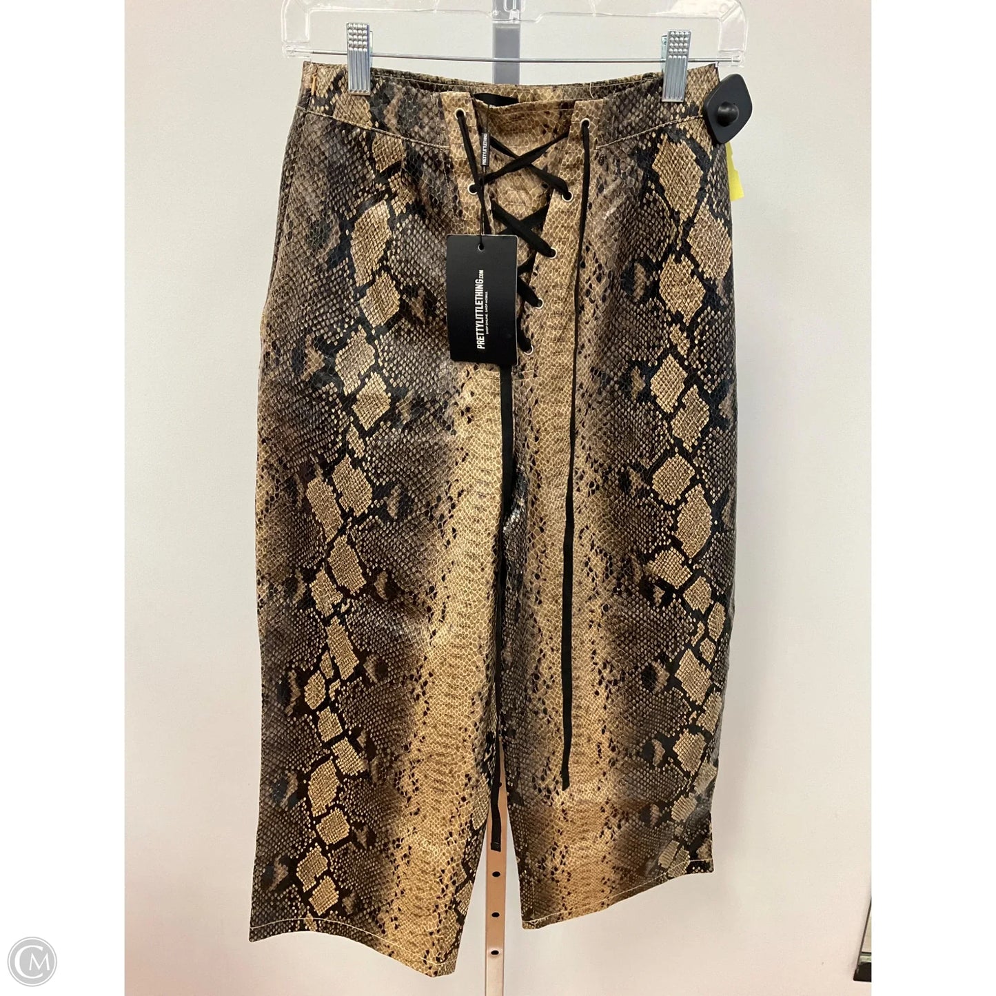 Pants Wide Leg By Pretty Little Thing In Snakeskin Print, Size: 4