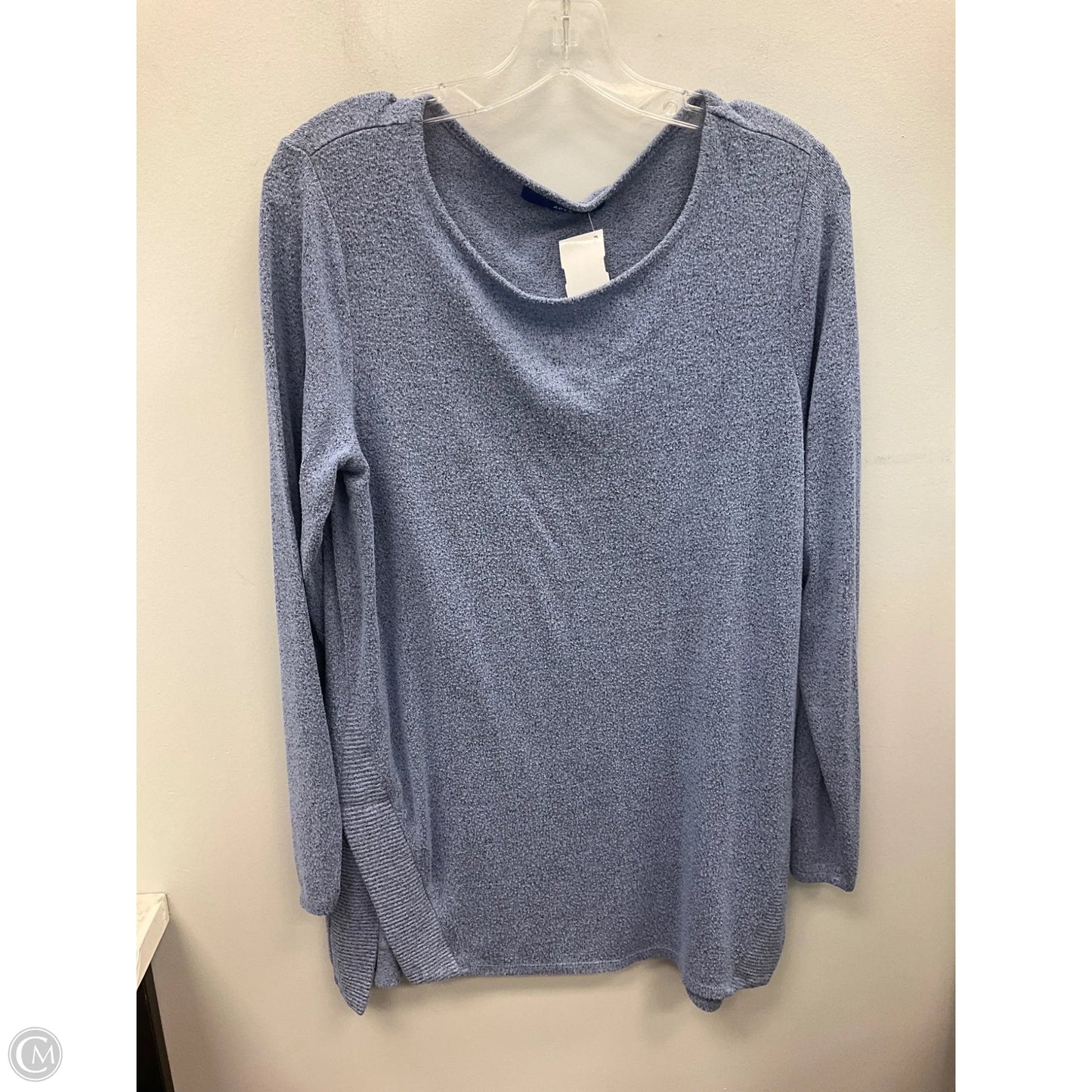 Top Long Sleeve By Apt 9 In Blue, Size: L