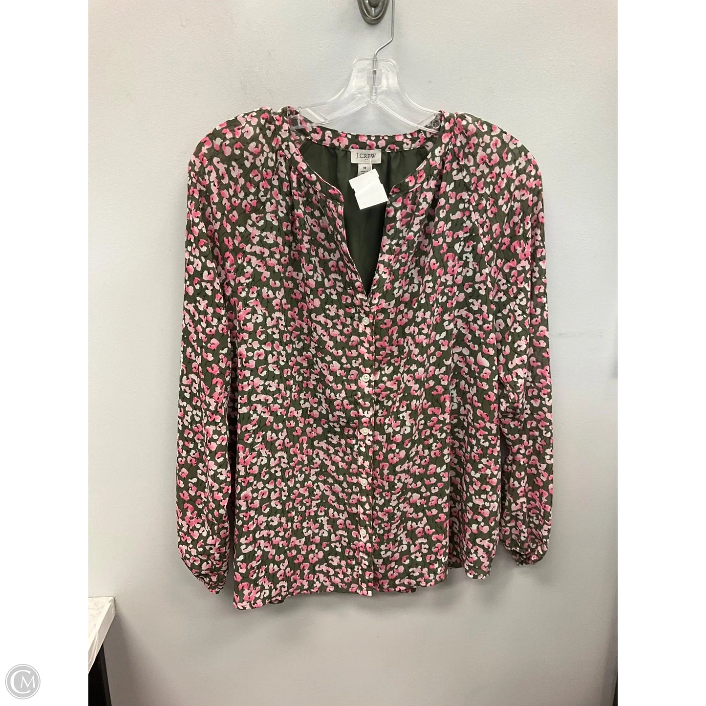 Top Long Sleeve By J. Crew In Floral Print, Size: M