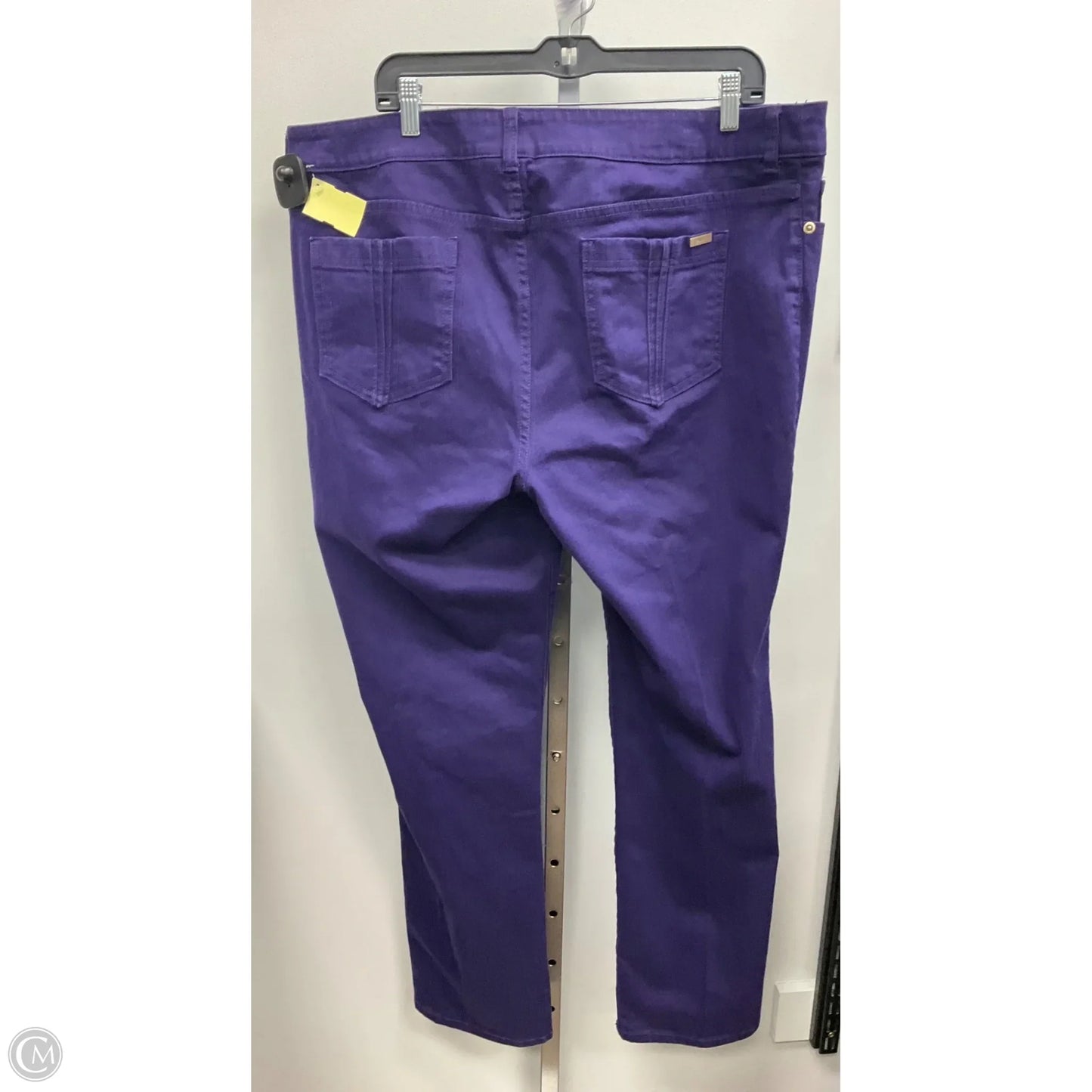Jeans Straight By Chicos In Purple, Size: 18
